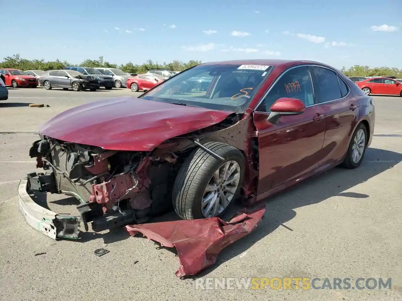 2 Photograph of a damaged car 4T1B11HK9KU718445 TOYOTA CAMRY 2019