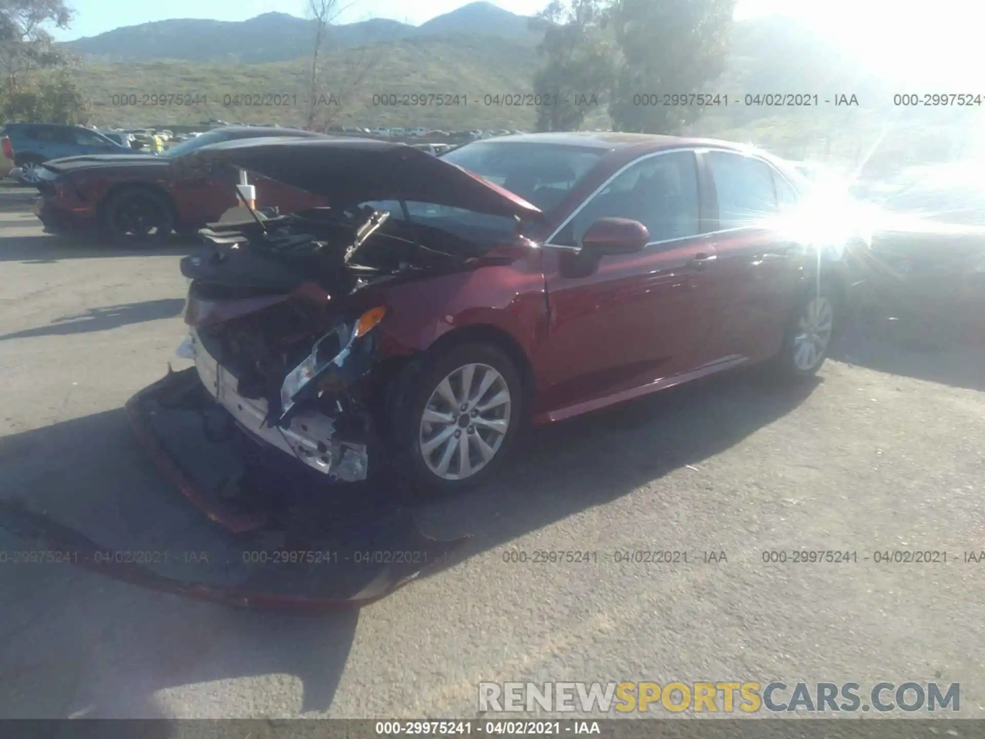 2 Photograph of a damaged car 4T1B11HK9KU732460 TOYOTA CAMRY 2019