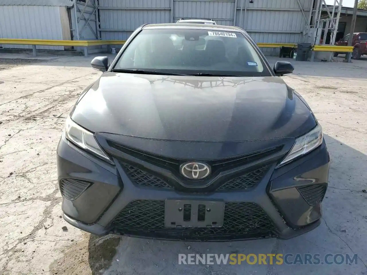 5 Photograph of a damaged car 4T1B11HK9KU763062 TOYOTA CAMRY 2019