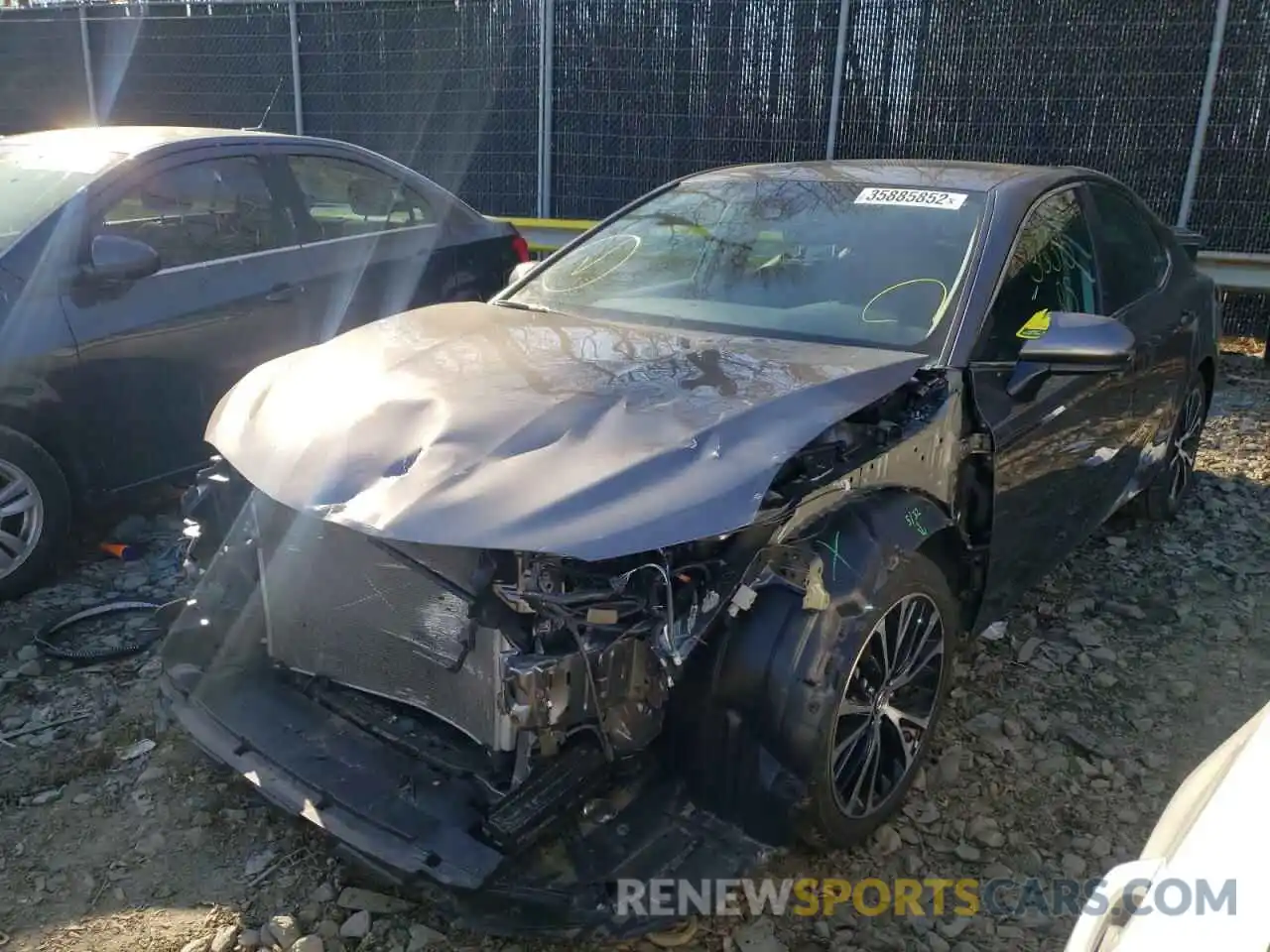 2 Photograph of a damaged car 4T1B11HK9KU776362 TOYOTA CAMRY 2019