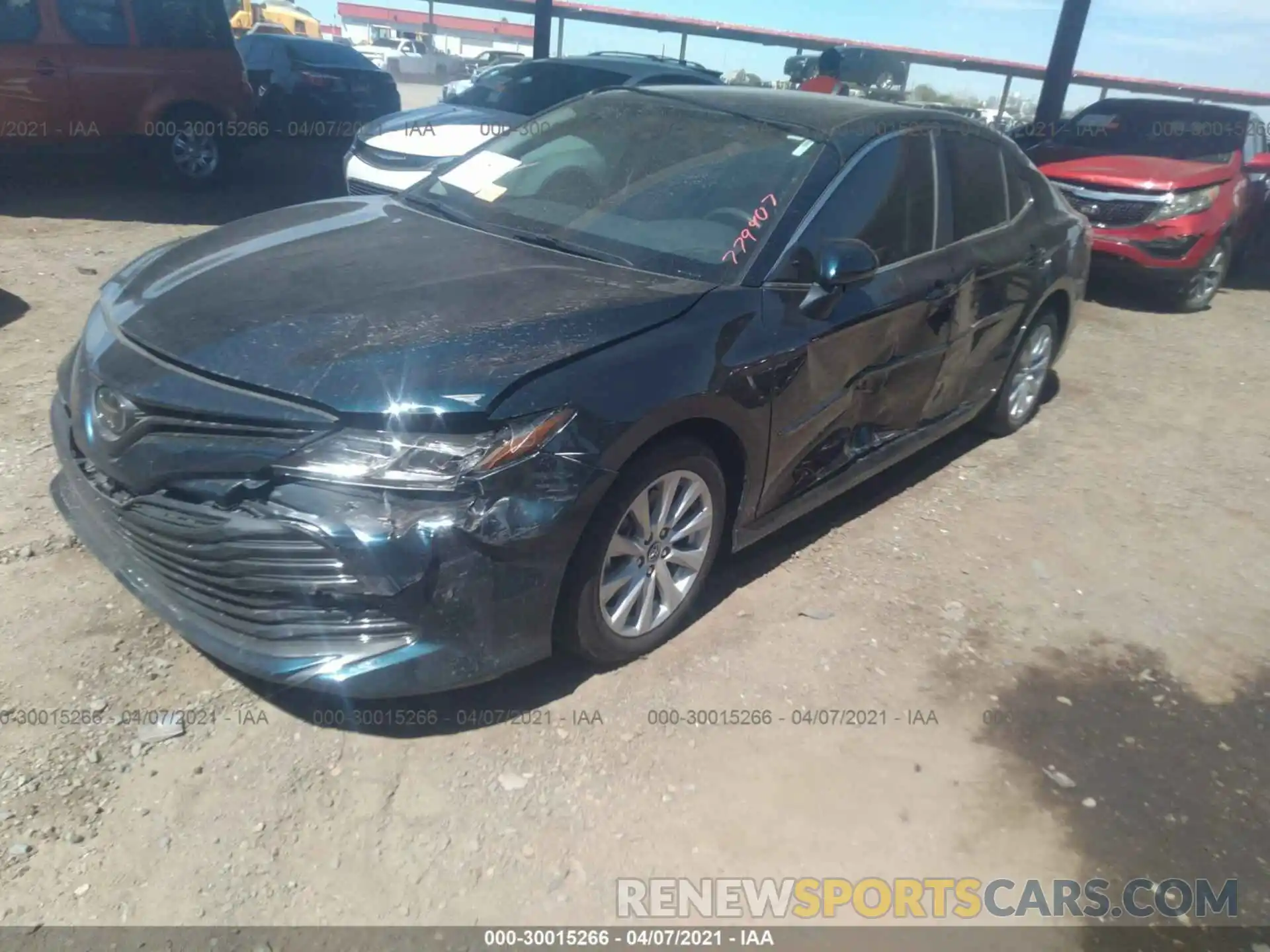 2 Photograph of a damaged car 4T1B11HK9KU779407 TOYOTA CAMRY 2019