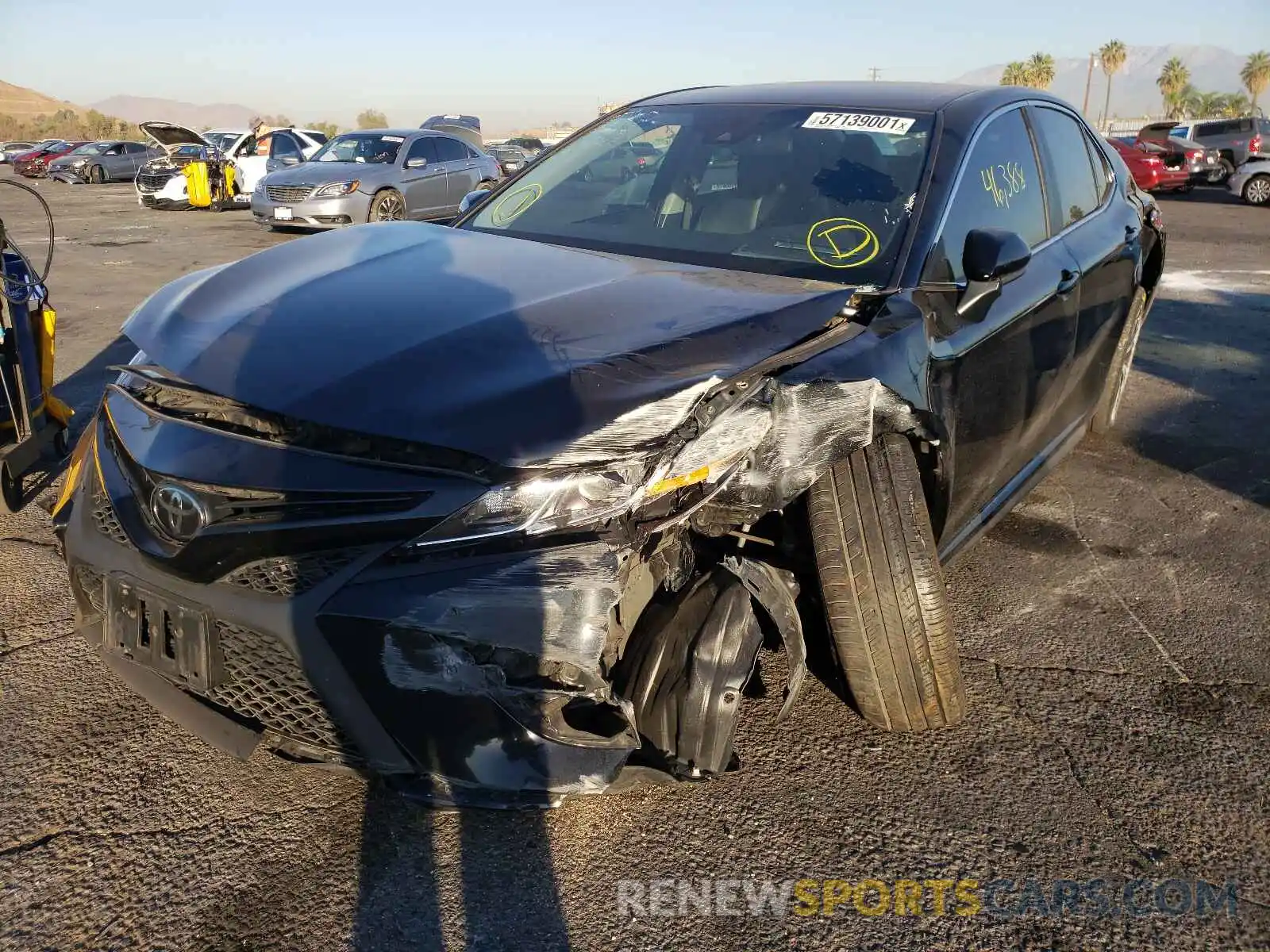 2 Photograph of a damaged car 4T1B11HK9KU795316 TOYOTA CAMRY 2019