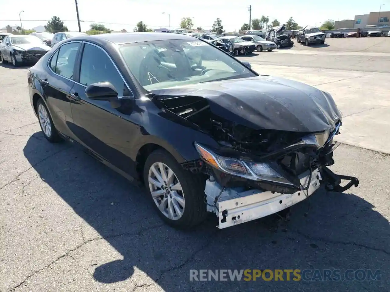 1 Photograph of a damaged car 4T1B11HK9KU801227 TOYOTA CAMRY 2019