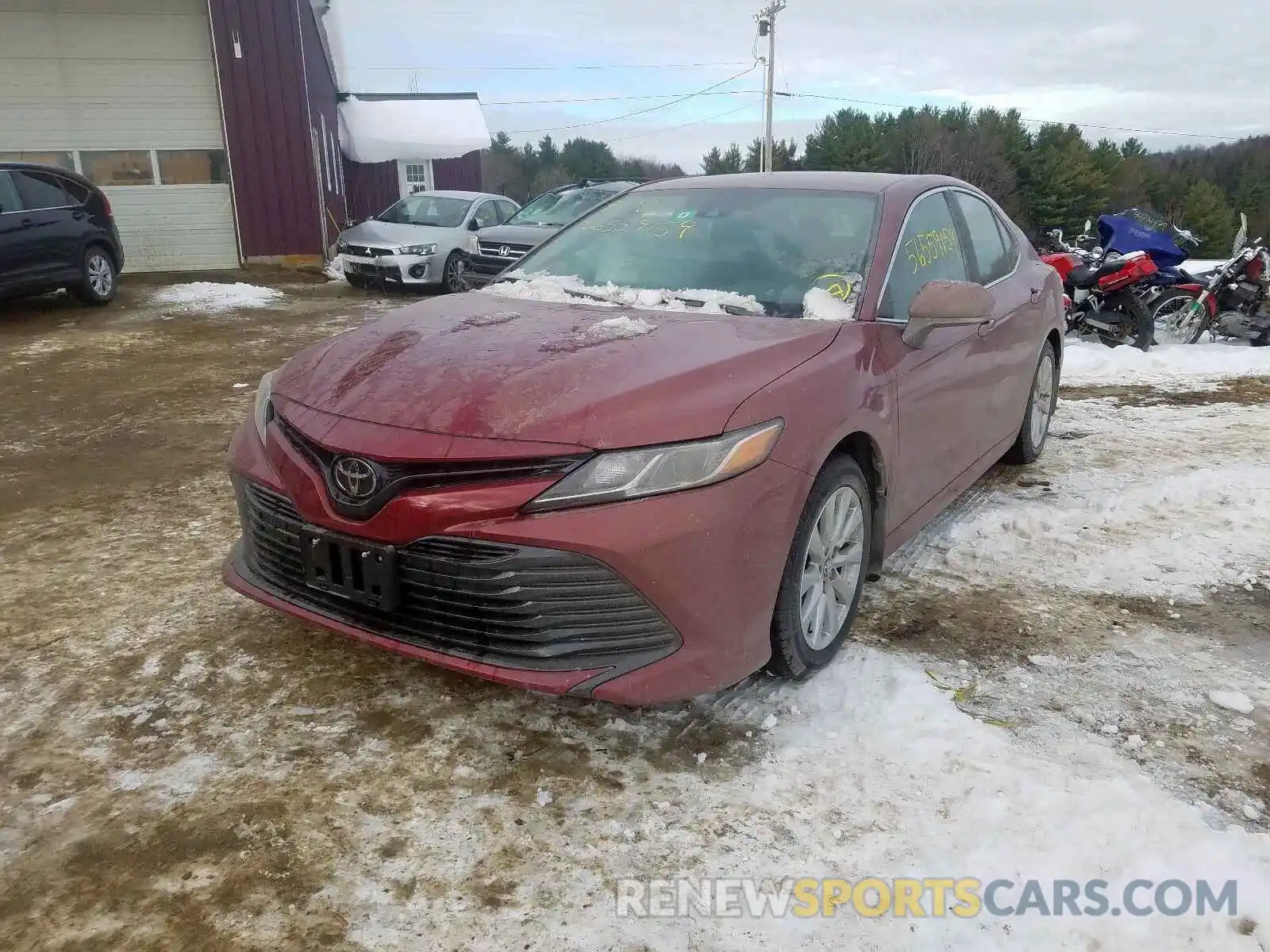 2 Photograph of a damaged car 4T1B11HK9KU819047 TOYOTA CAMRY 2019