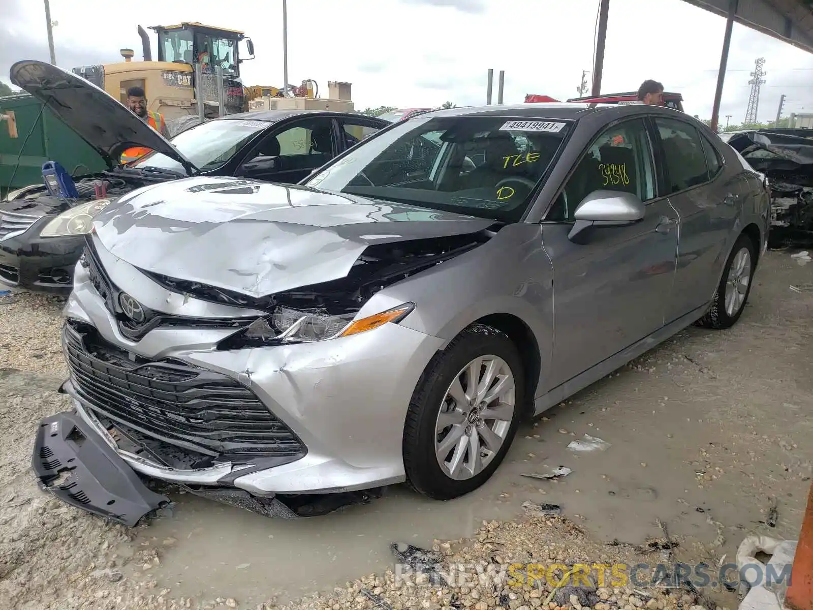 2 Photograph of a damaged car 4T1B11HK9KU854459 TOYOTA CAMRY 2019