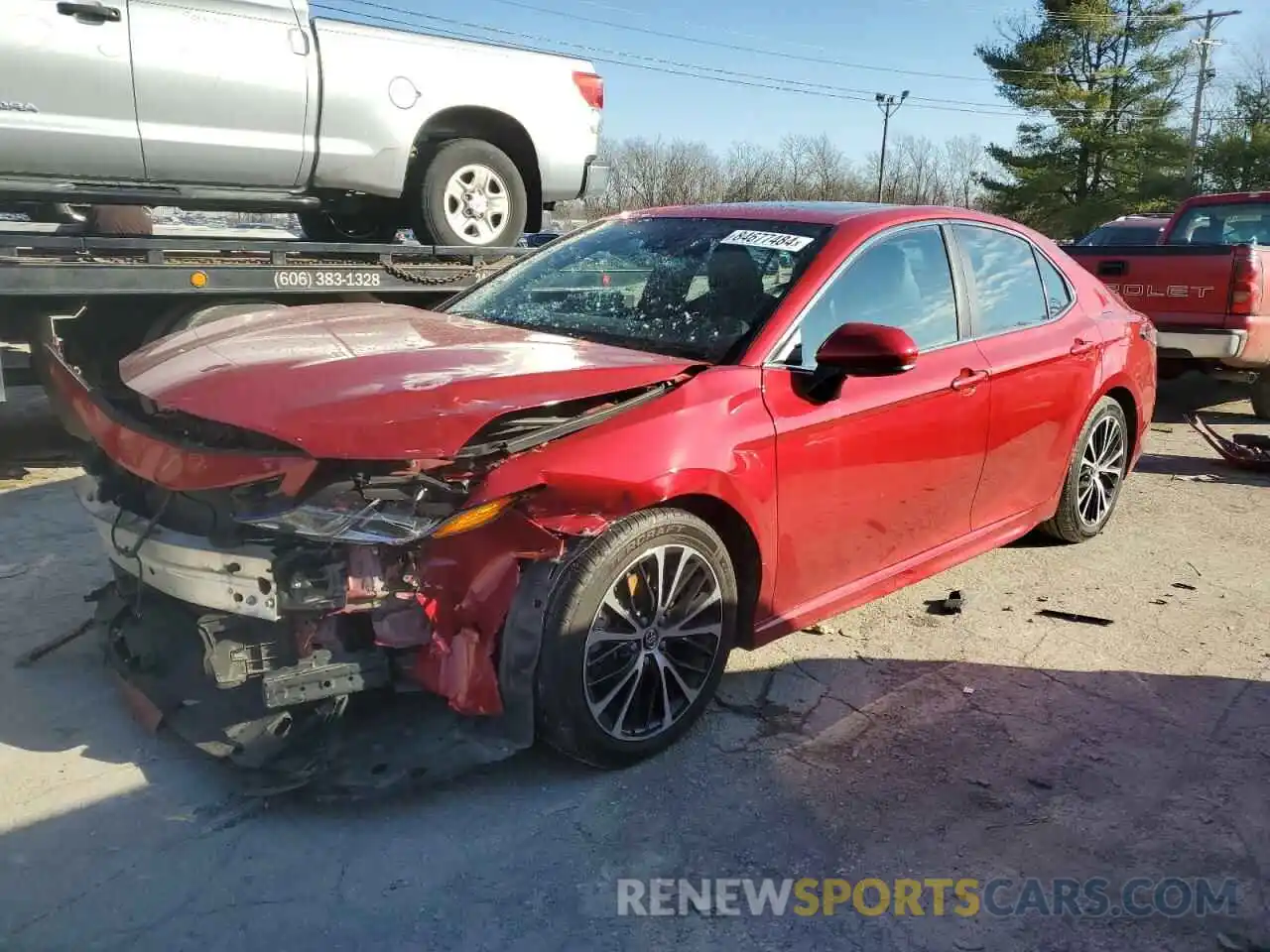 1 Photograph of a damaged car 4T1B11HKXKU163229 TOYOTA CAMRY 2019