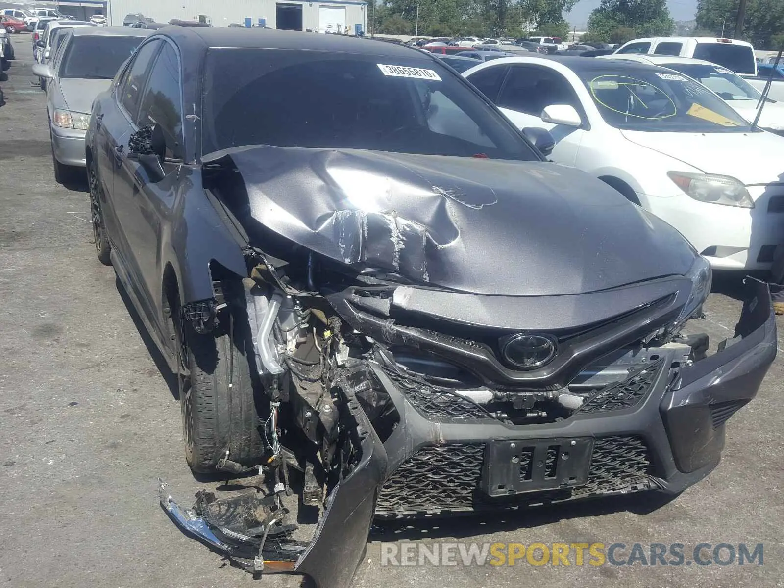 1 Photograph of a damaged car 4T1B11HKXKU174828 TOYOTA CAMRY 2019