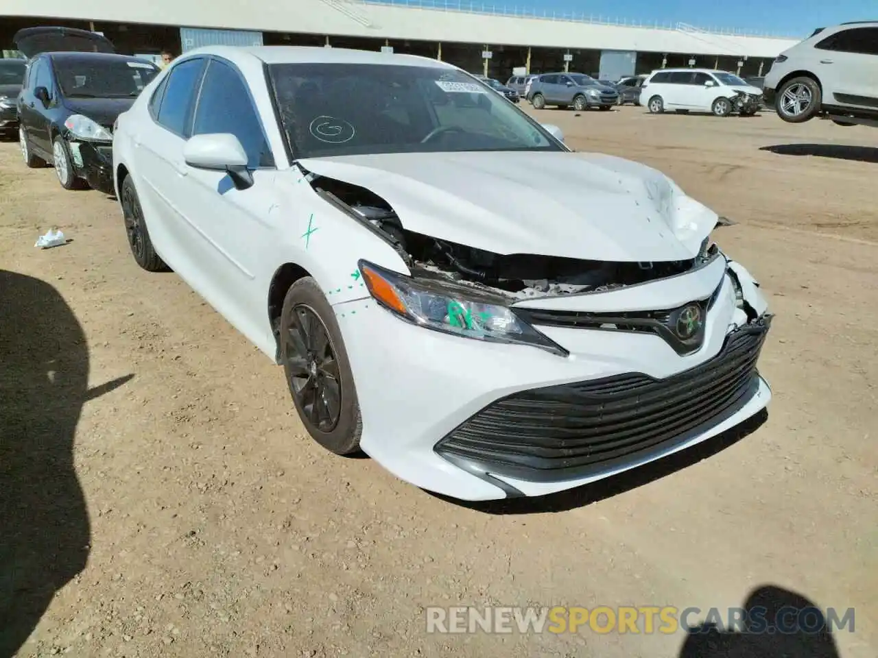 1 Photograph of a damaged car 4T1B11HKXKU179348 TOYOTA CAMRY 2019