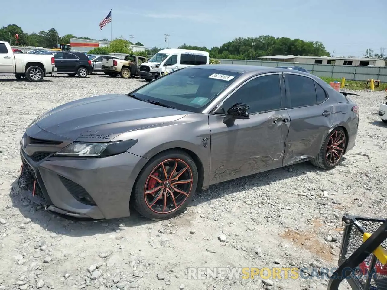 1 Photograph of a damaged car 4T1B11HKXKU187286 TOYOTA CAMRY 2019