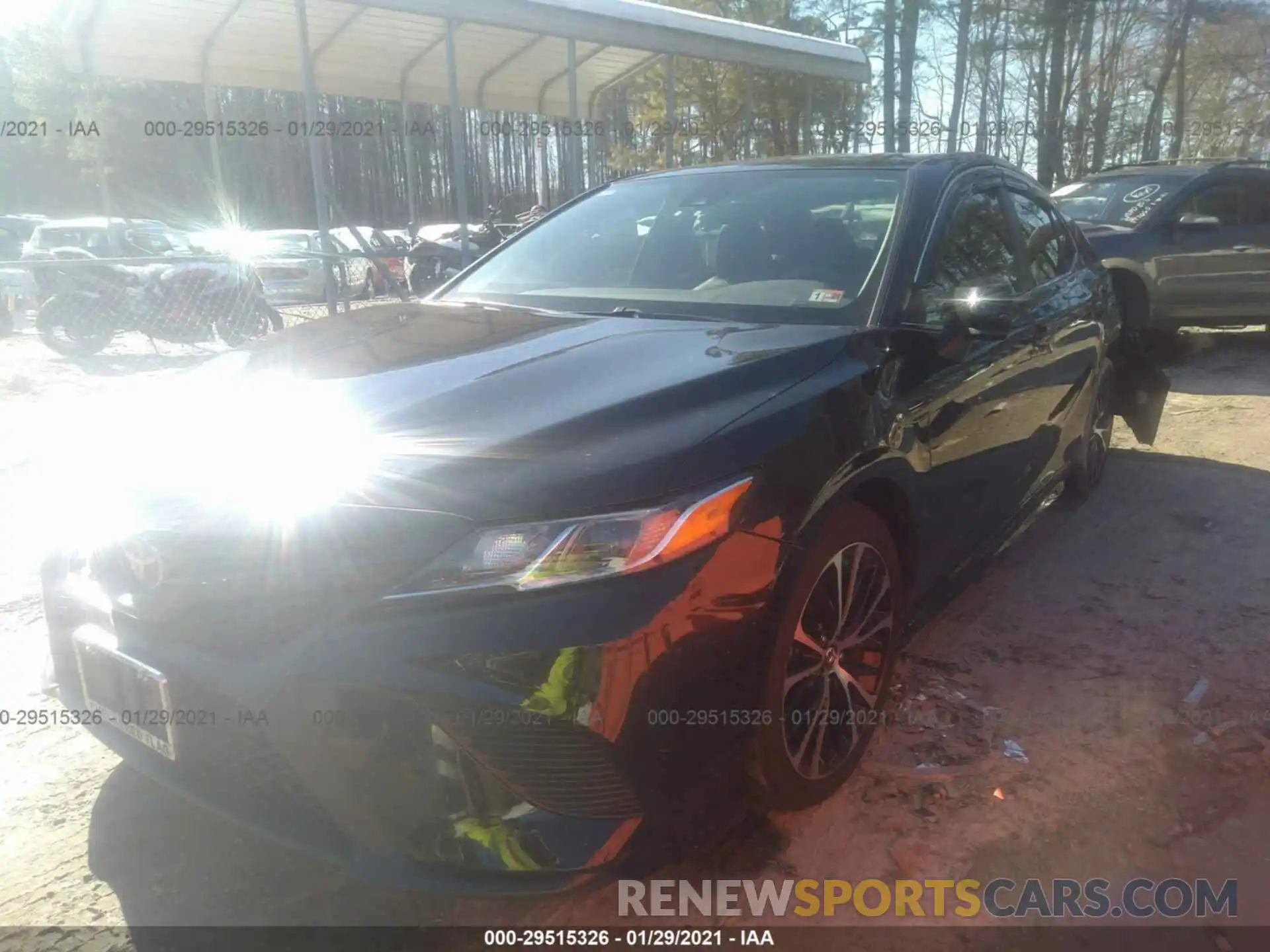 2 Photograph of a damaged car 4T1B11HKXKU222909 TOYOTA CAMRY 2019