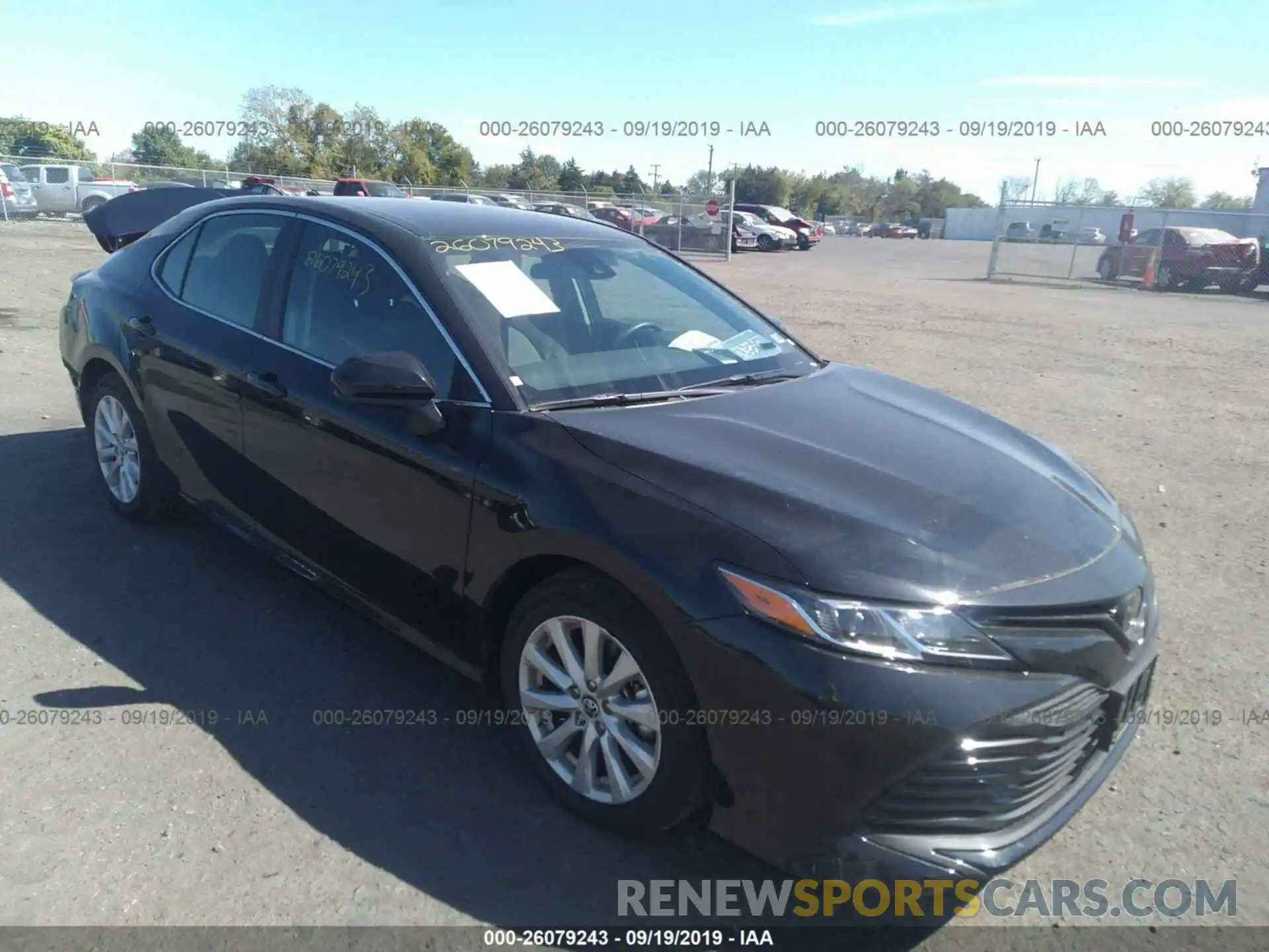 1 Photograph of a damaged car 4T1B11HKXKU237023 TOYOTA CAMRY 2019