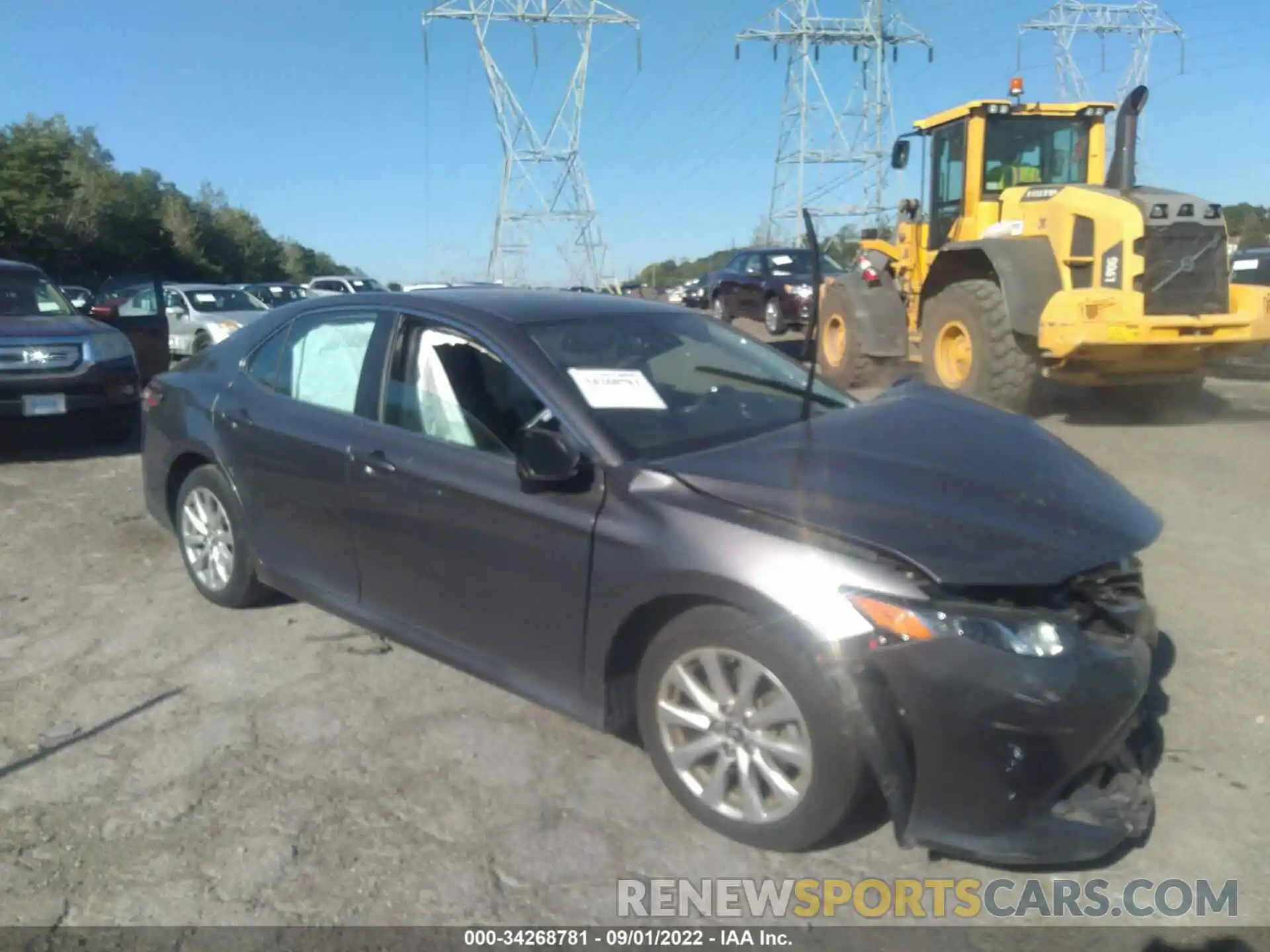 1 Photograph of a damaged car 4T1B11HKXKU242884 TOYOTA CAMRY 2019