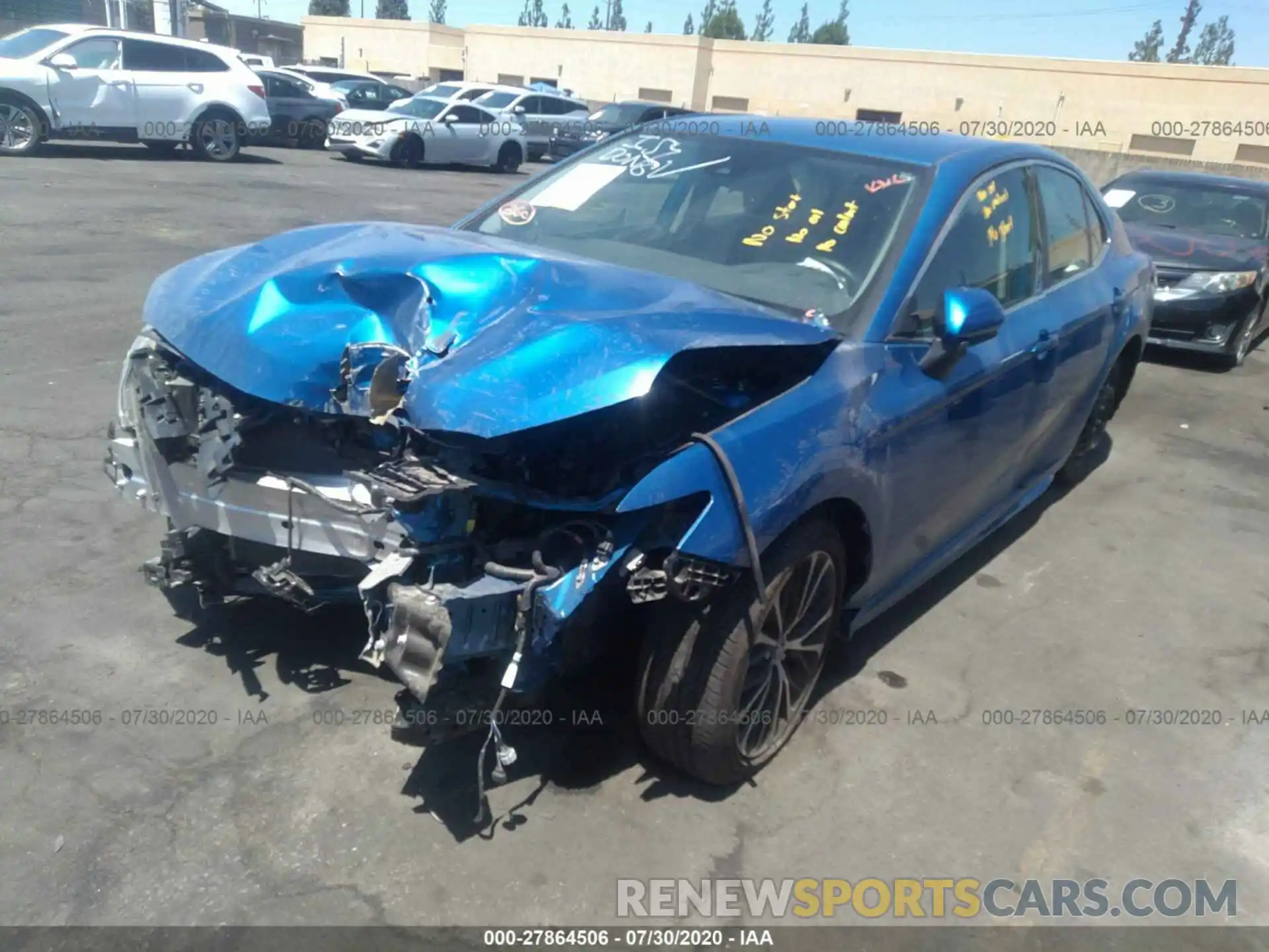 2 Photograph of a damaged car 4T1B11HKXKU244392 TOYOTA CAMRY 2019