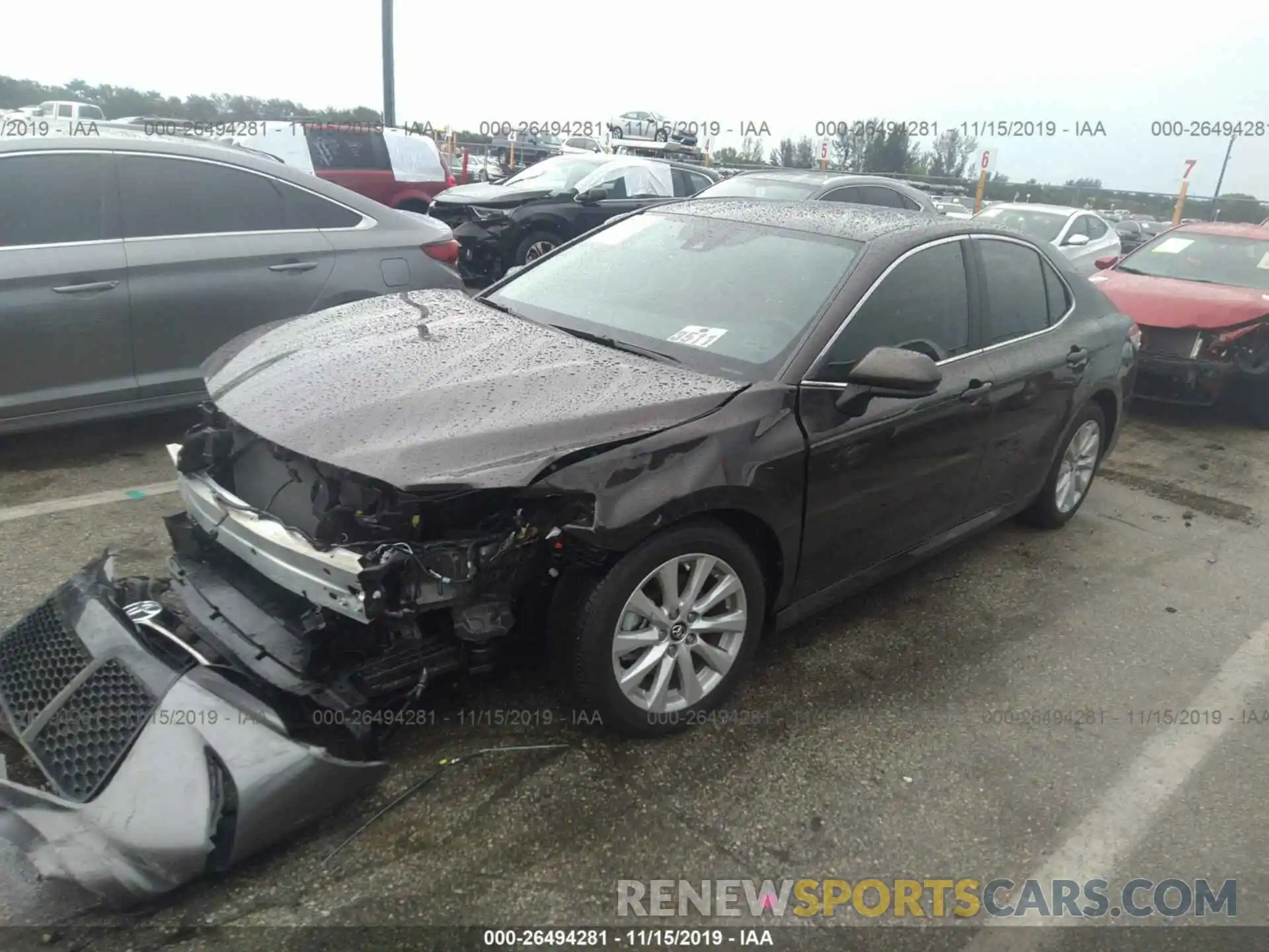 2 Photograph of a damaged car 4T1B11HKXKU245526 TOYOTA CAMRY 2019