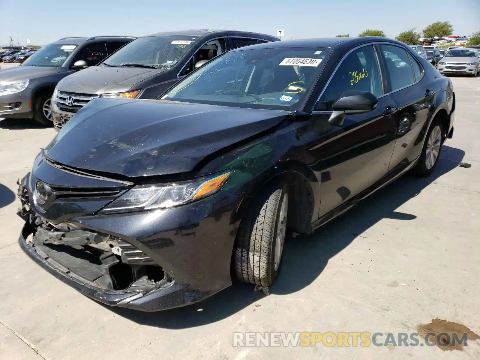 2 Photograph of a damaged car 4T1B11HKXKU254419 TOYOTA CAMRY 2019