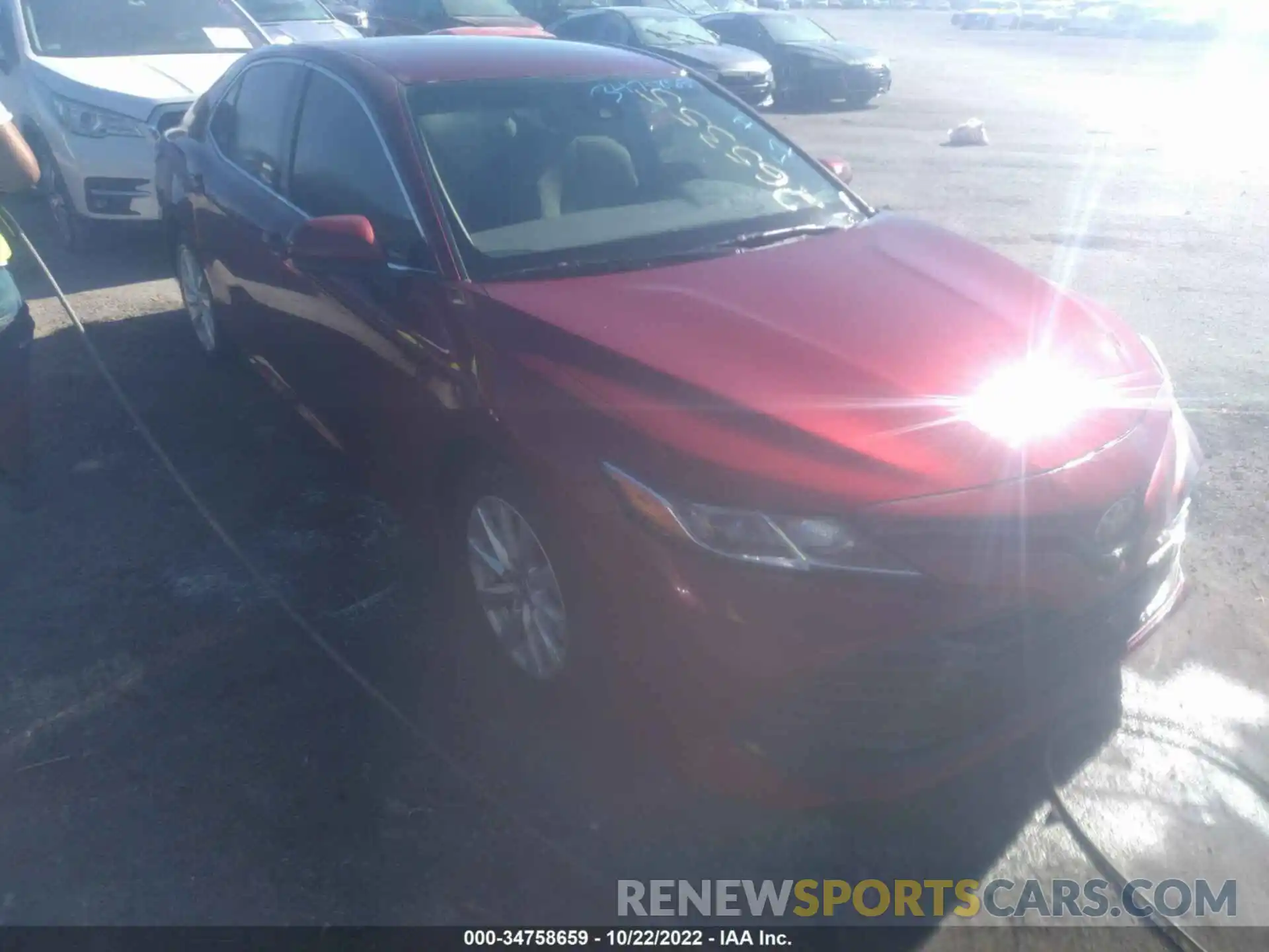 1 Photograph of a damaged car 4T1B11HKXKU265355 TOYOTA CAMRY 2019