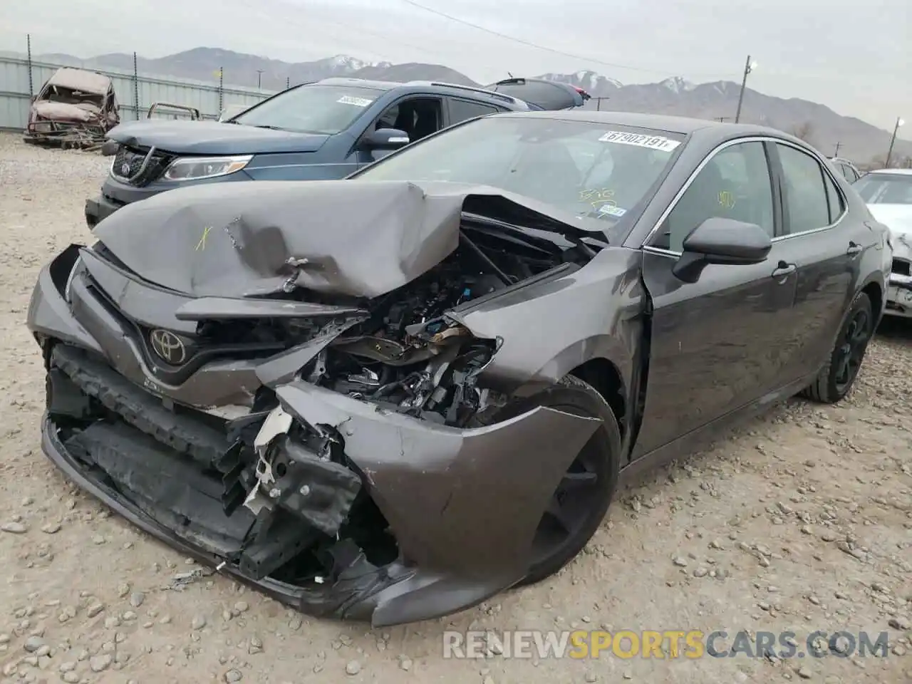 2 Photograph of a damaged car 4T1B11HKXKU267235 TOYOTA CAMRY 2019