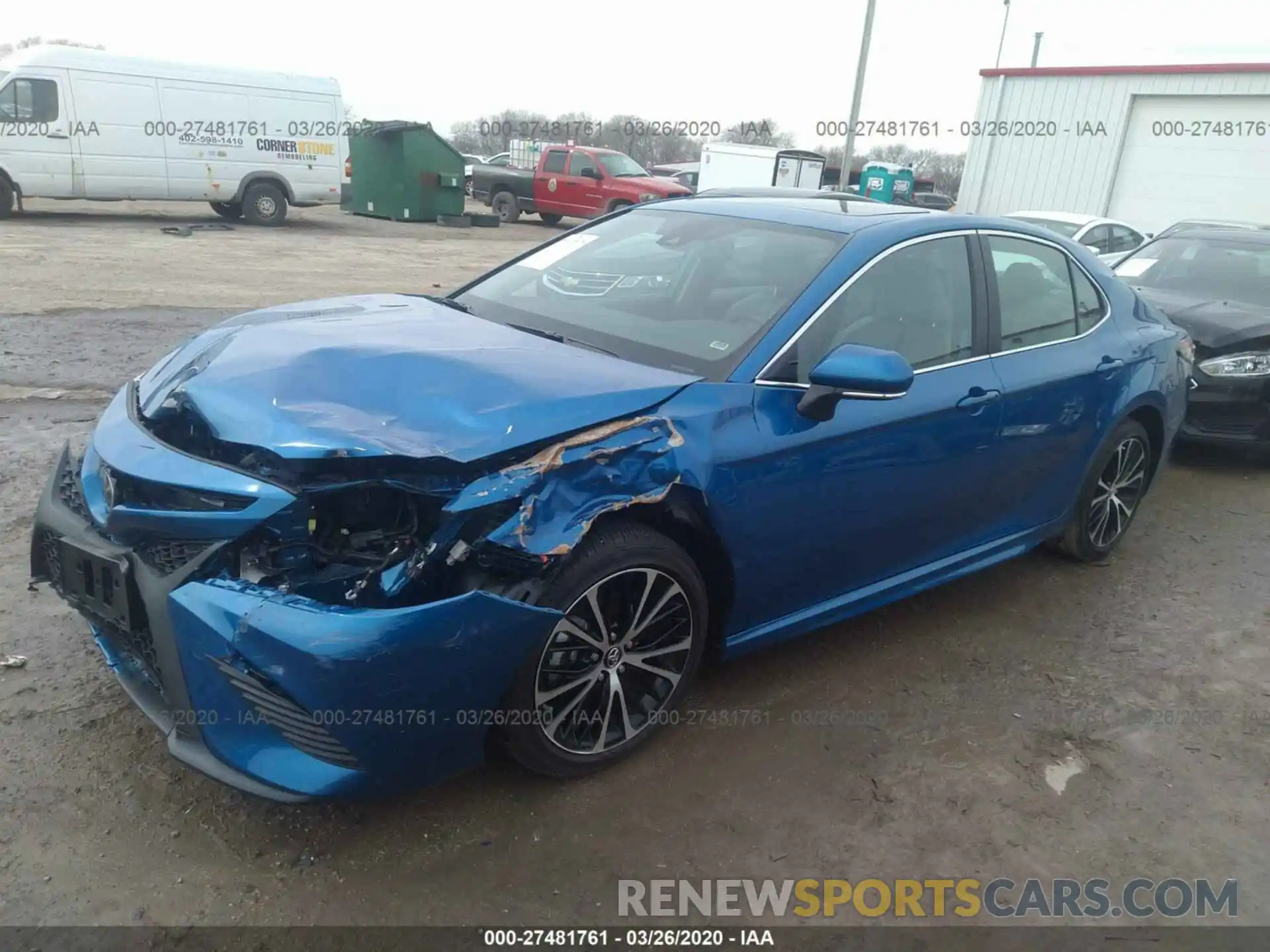 2 Photograph of a damaged car 4T1B11HKXKU295567 TOYOTA CAMRY 2019