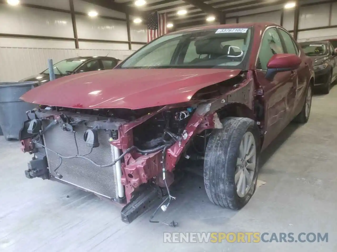 2 Photograph of a damaged car 4T1B11HKXKU683186 TOYOTA CAMRY 2019