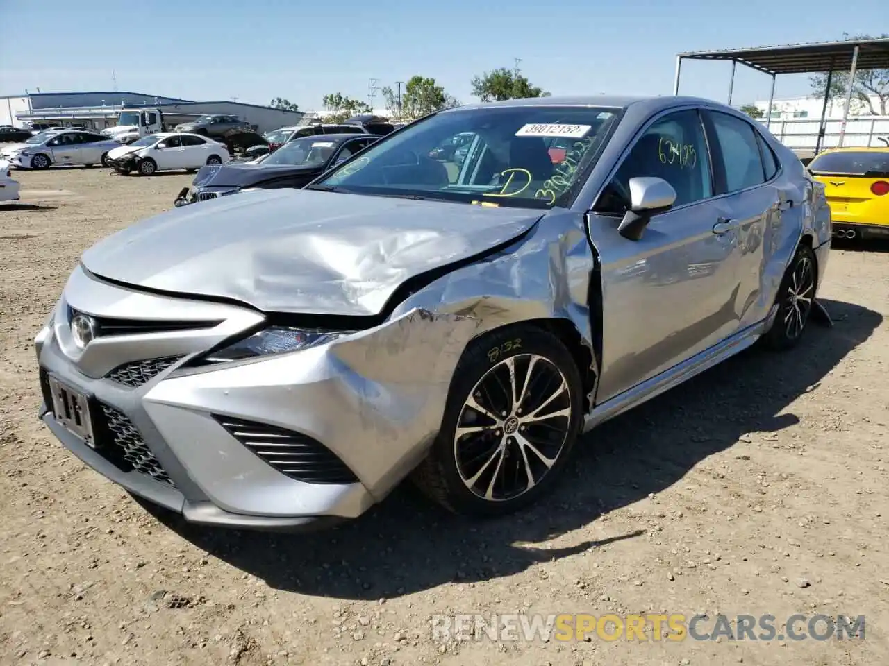 2 Photograph of a damaged car 4T1B11HKXKU694074 TOYOTA CAMRY 2019