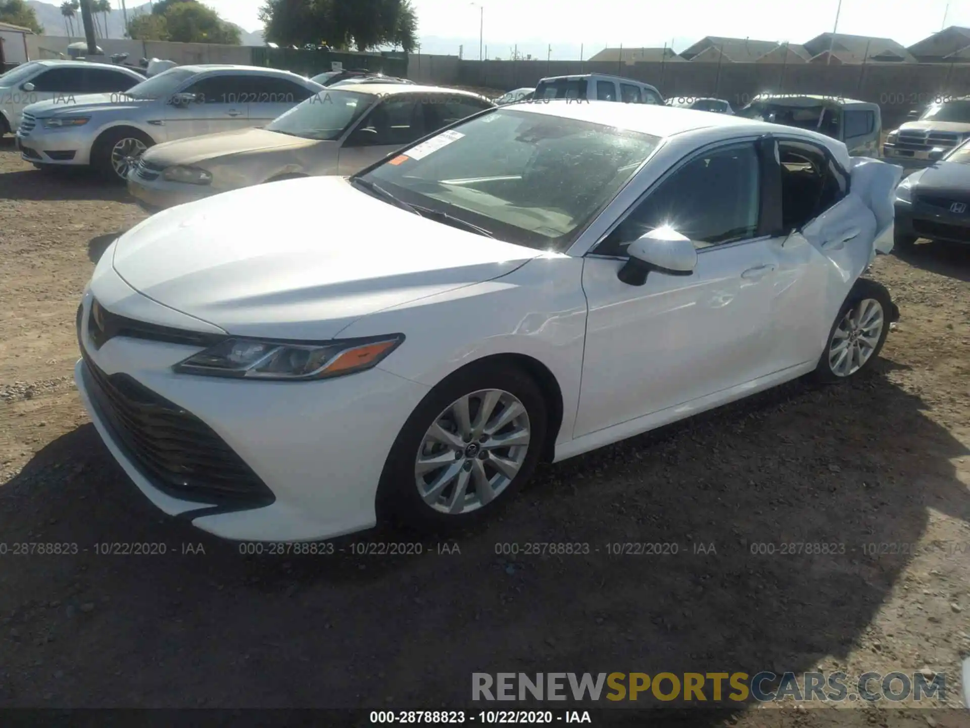 2 Photograph of a damaged car 4T1B11HKXKU696892 TOYOTA CAMRY 2019