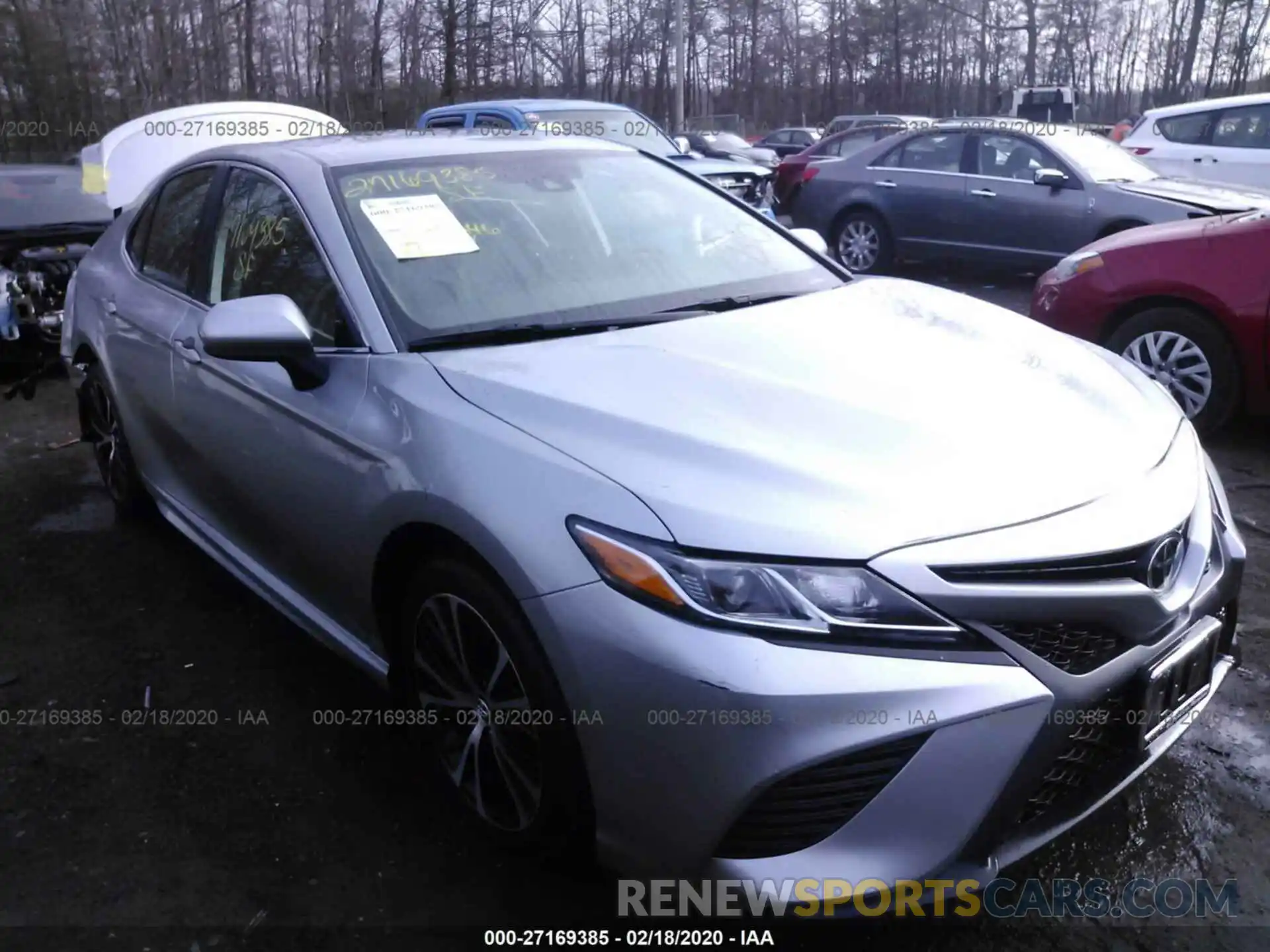 1 Photograph of a damaged car 4T1B11HKXKU697606 TOYOTA CAMRY 2019