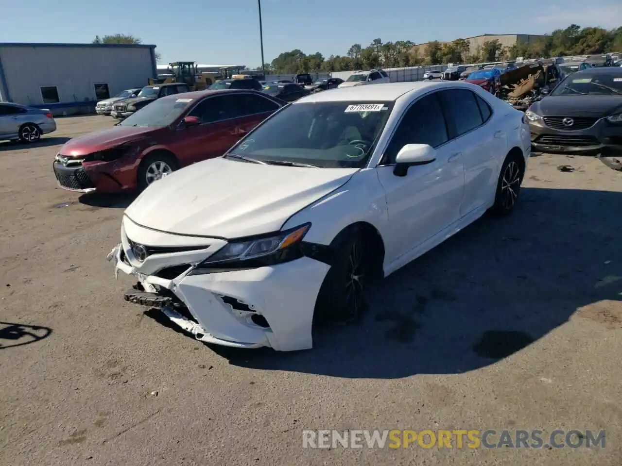 2 Photograph of a damaged car 4T1B11HKXKU698304 TOYOTA CAMRY 2019