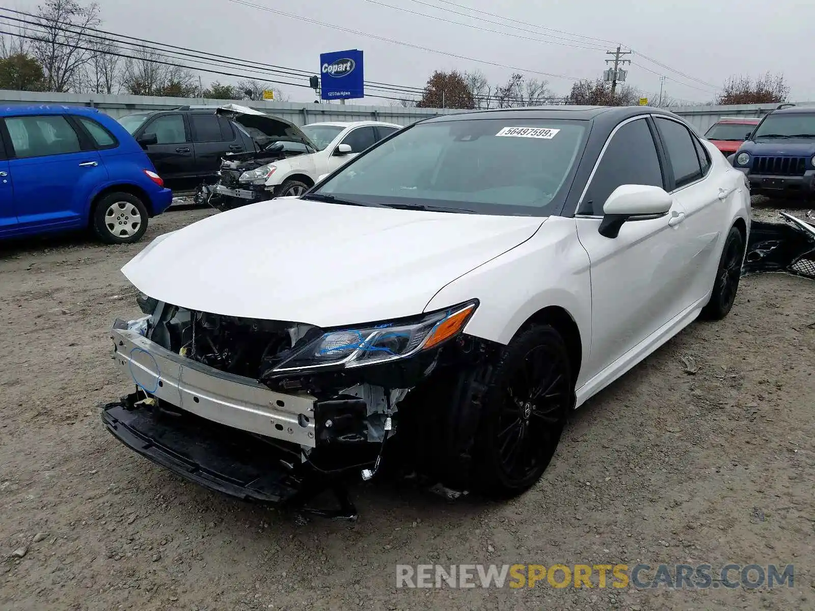 2 Photograph of a damaged car 4T1B11HKXKU703601 TOYOTA CAMRY 2019