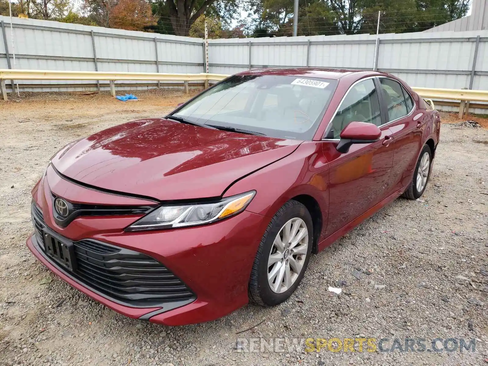 2 Photograph of a damaged car 4T1B11HKXKU727901 TOYOTA CAMRY 2019