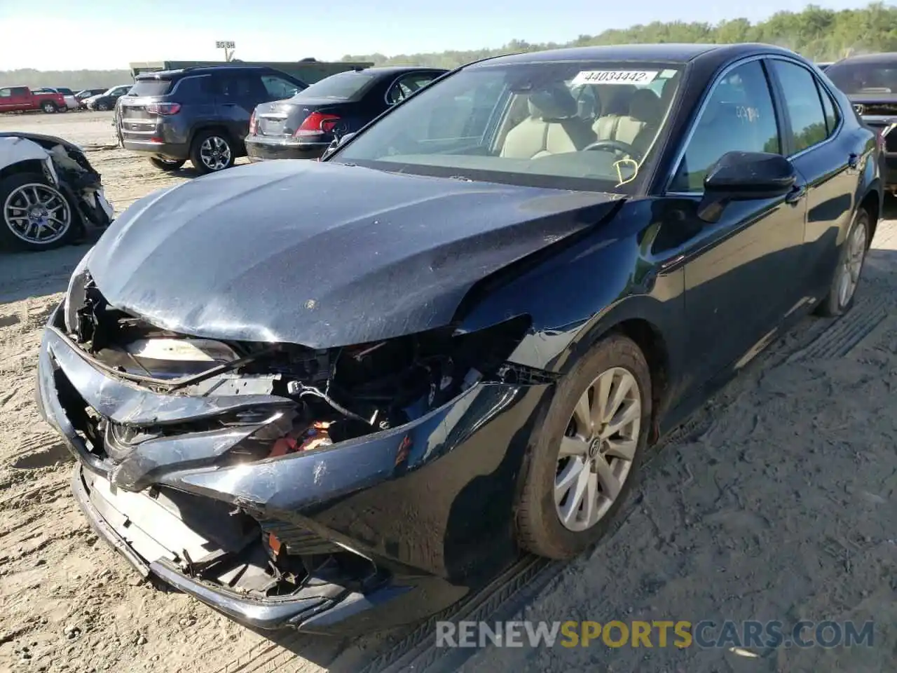 2 Photograph of a damaged car 4T1B11HKXKU744312 TOYOTA CAMRY 2019