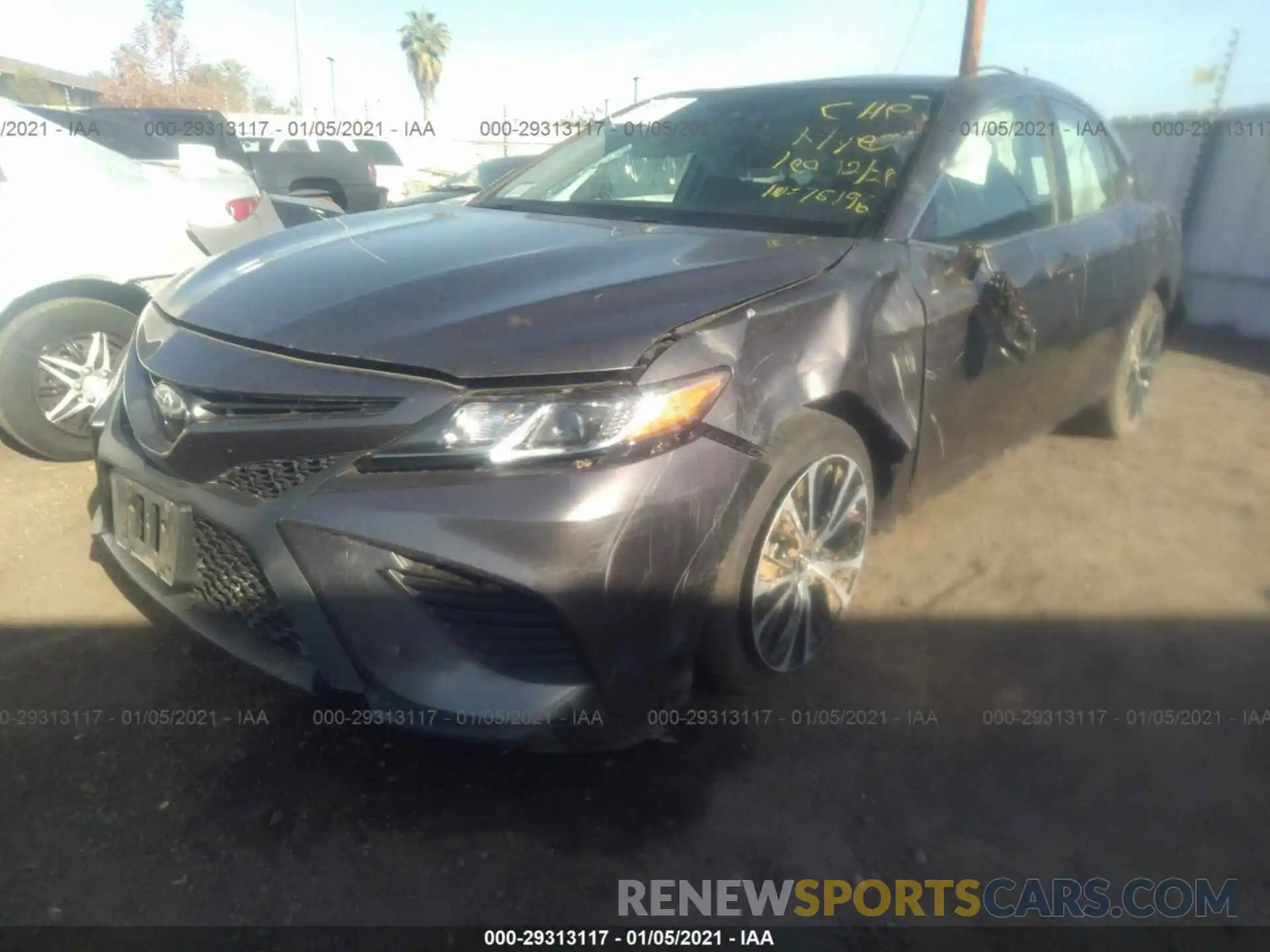 2 Photograph of a damaged car 4T1B11HKXKU745038 TOYOTA CAMRY 2019