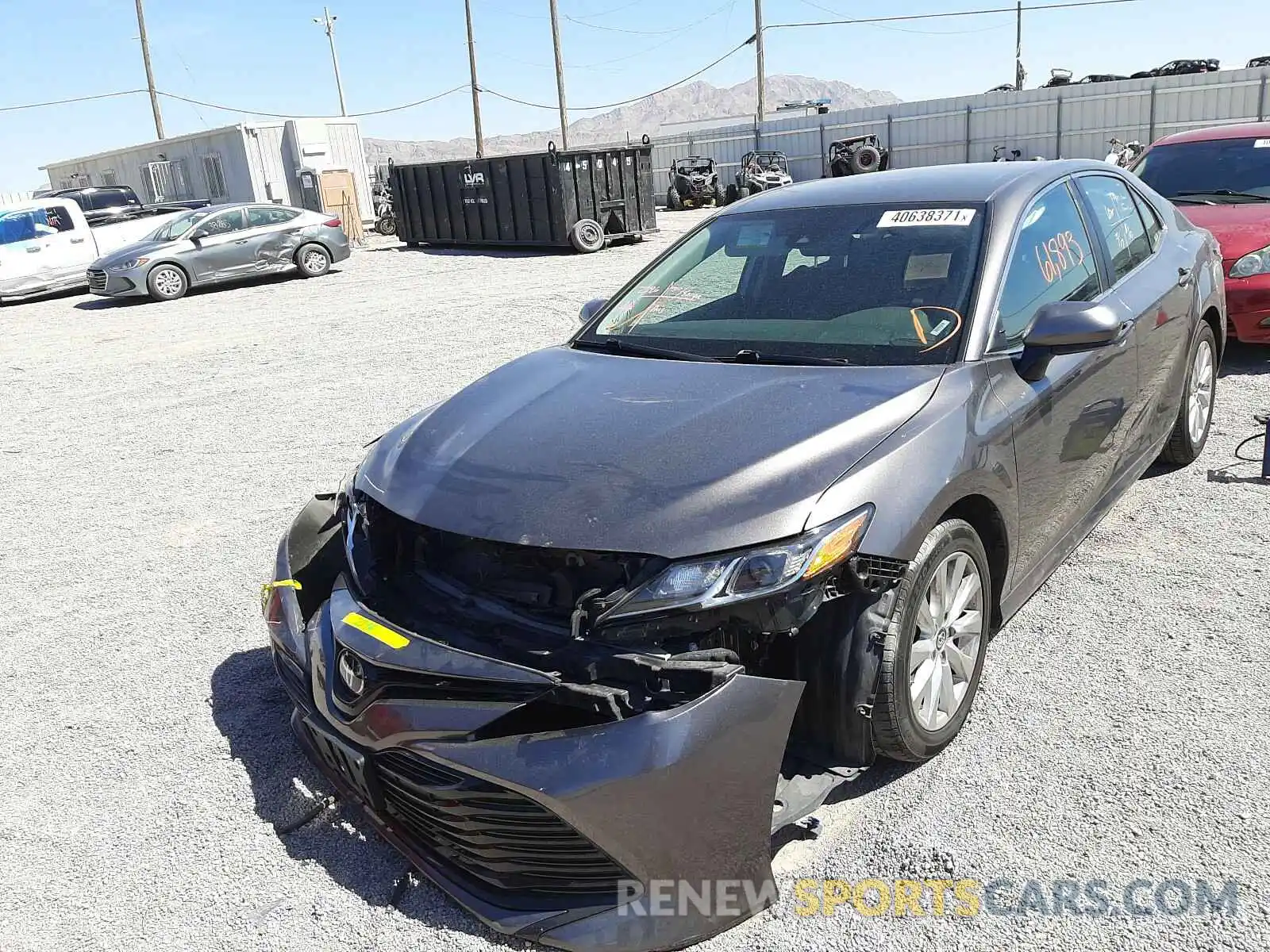 2 Photograph of a damaged car 4T1B11HKXKU771607 TOYOTA CAMRY 2019