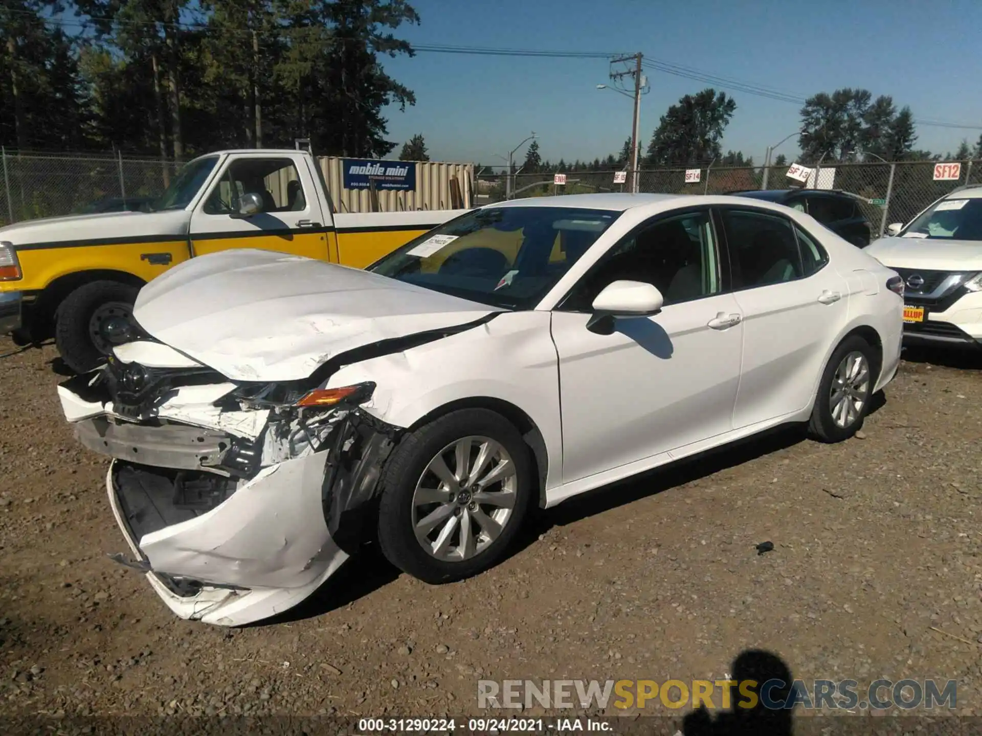 2 Photograph of a damaged car 4T1B11HKXKU773762 TOYOTA CAMRY 2019