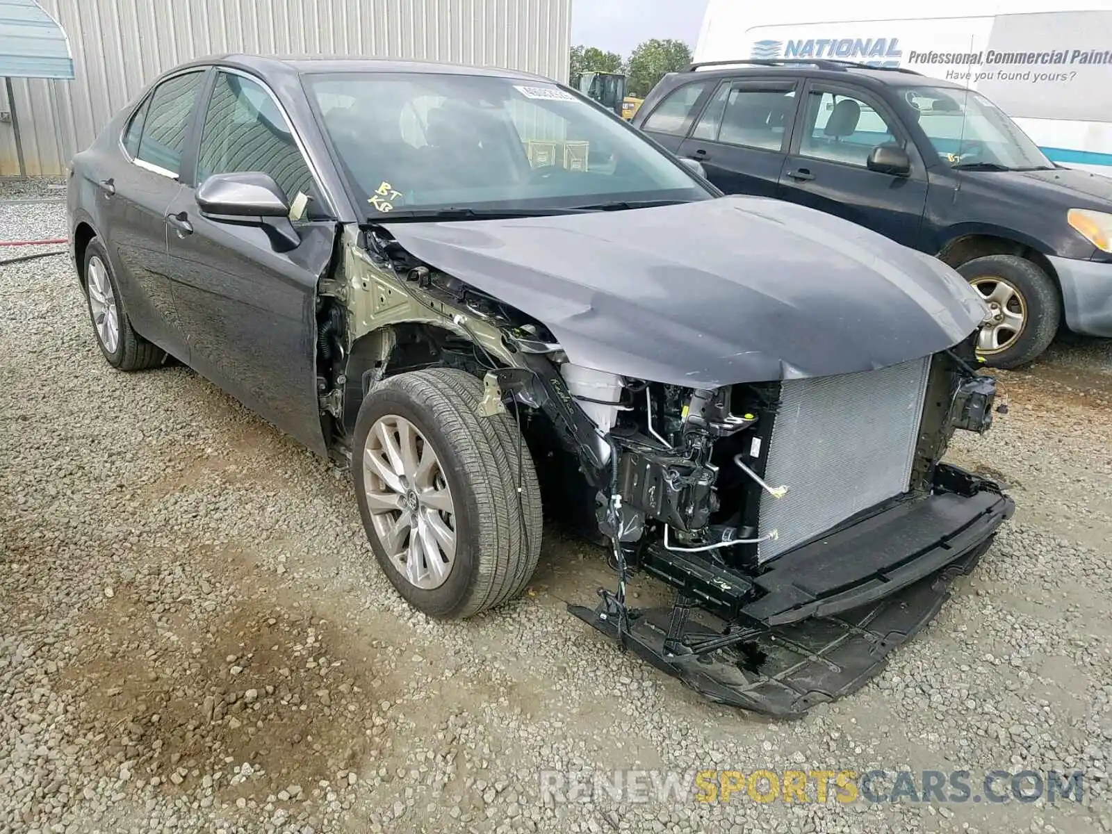 1 Photograph of a damaged car 4T1B11HKXKU777455 TOYOTA CAMRY 2019