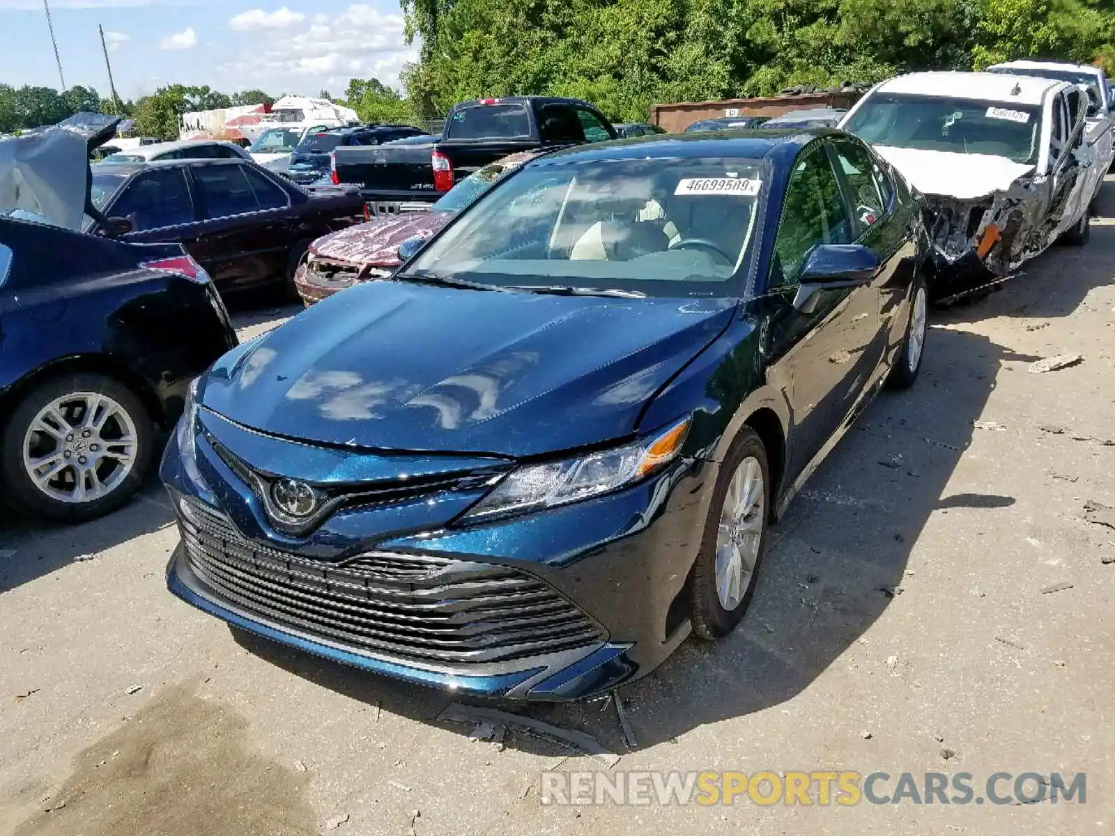 2 Photograph of a damaged car 4T1B11HKXKU789699 TOYOTA CAMRY 2019