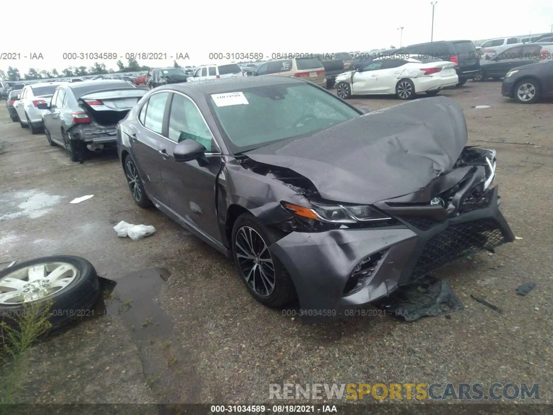 1 Photograph of a damaged car 4T1B11HKXKU804931 TOYOTA CAMRY 2019