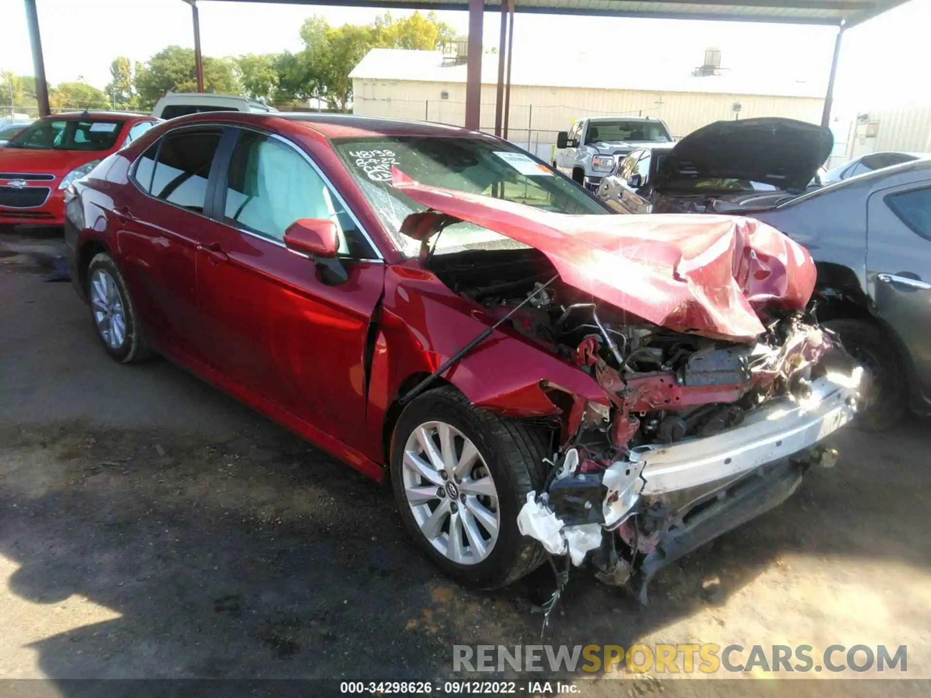 1 Photograph of a damaged car 4T1B11HKXKU833216 TOYOTA CAMRY 2019