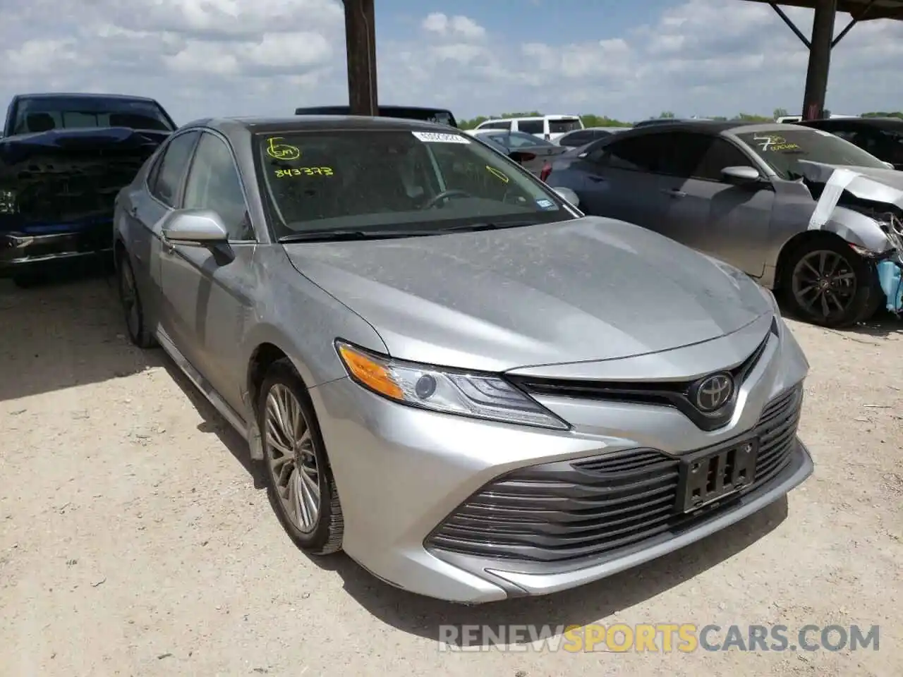 1 Photograph of a damaged car 4T1B11HKXKU843373 TOYOTA CAMRY 2019