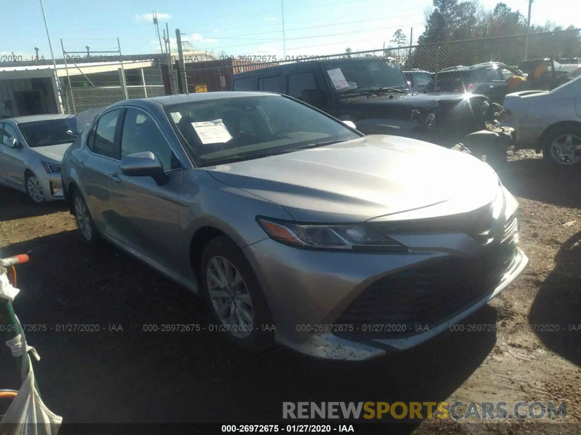 1 Photograph of a damaged car 4T1B11HKXKU845513 TOYOTA CAMRY 2019