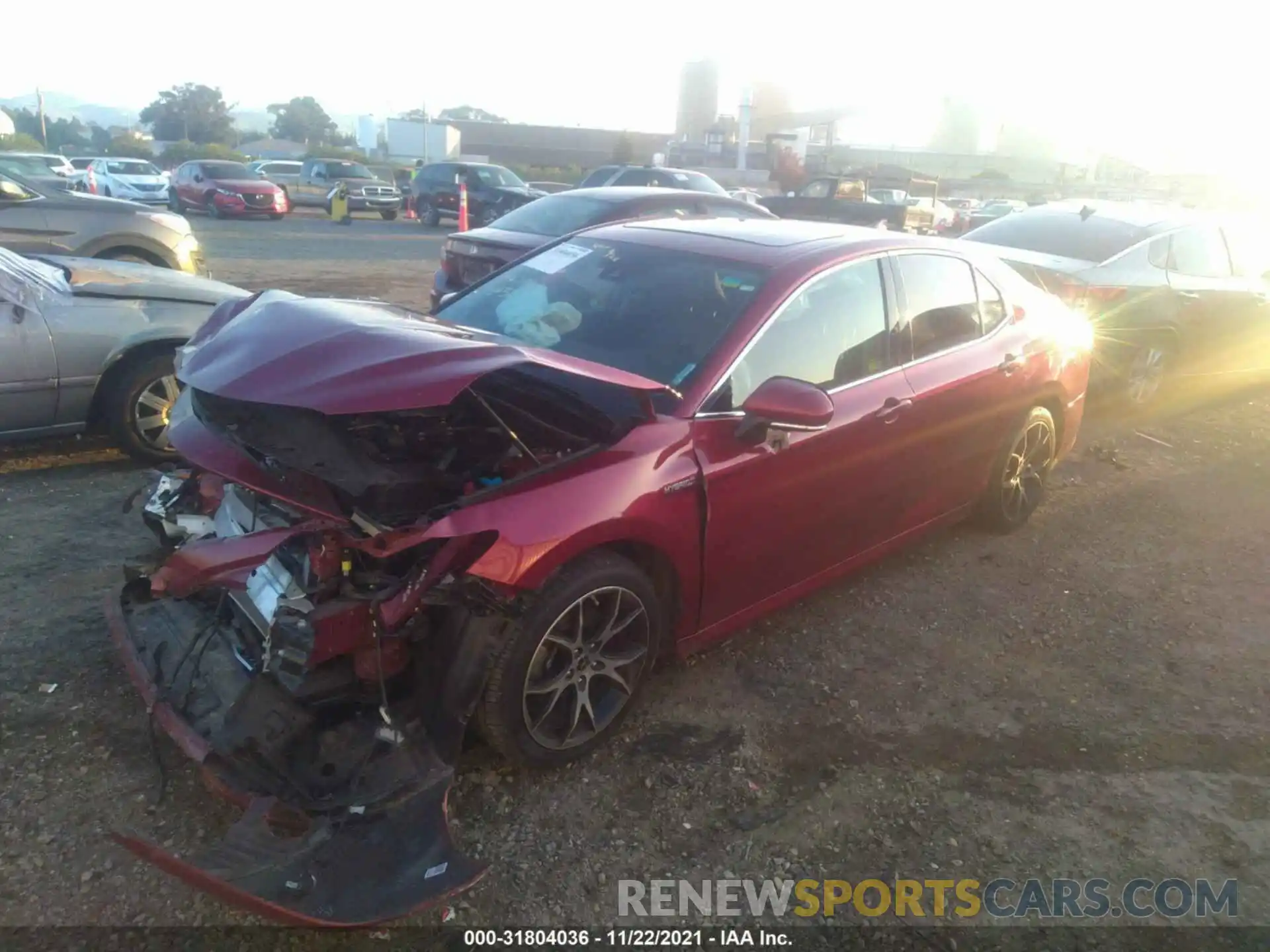 2 Photograph of a damaged car 4T1B21HK0KU521029 TOYOTA CAMRY 2019