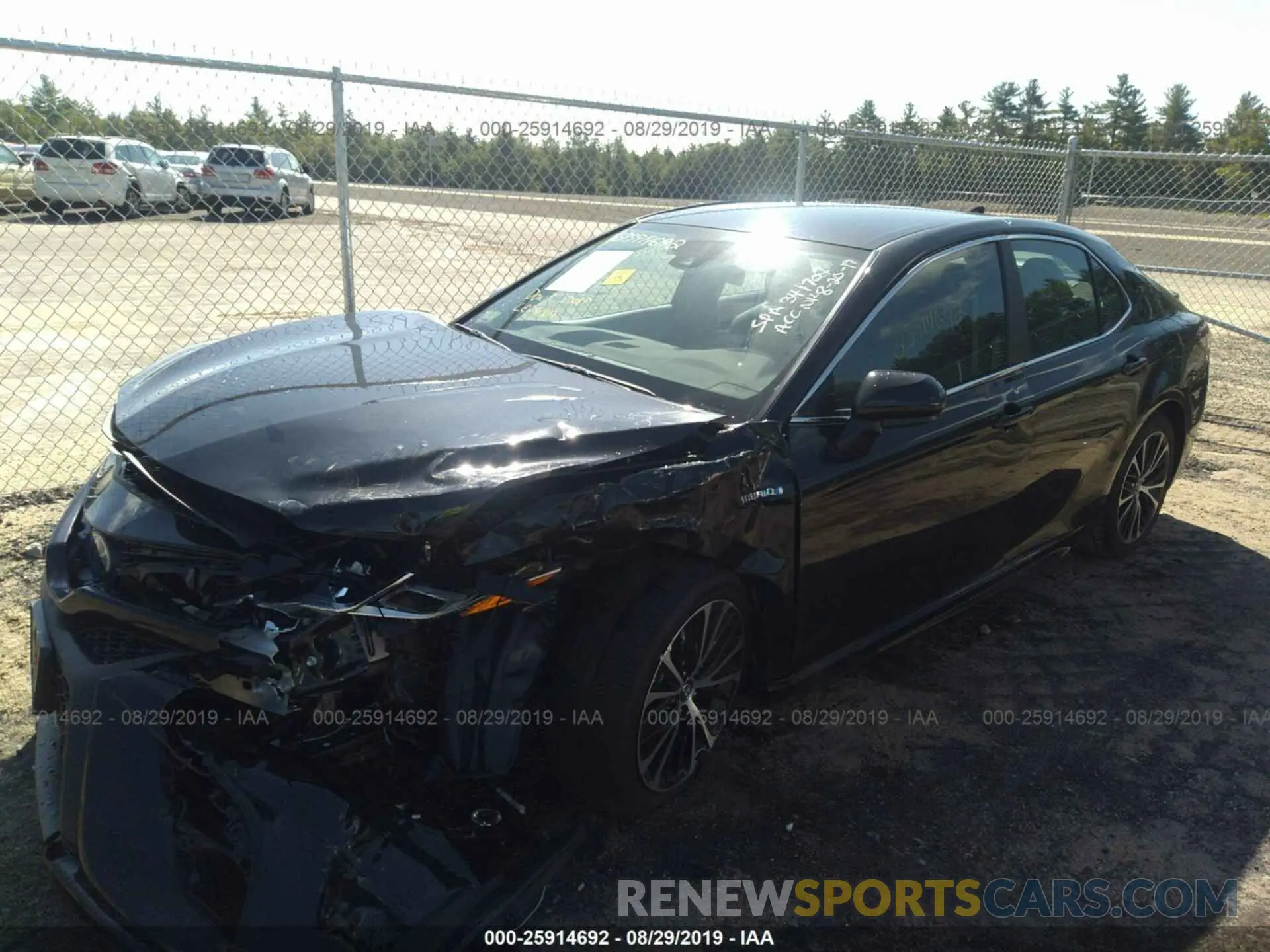 2 Photograph of a damaged car 4T1B21HK1KU517619 TOYOTA CAMRY 2019
