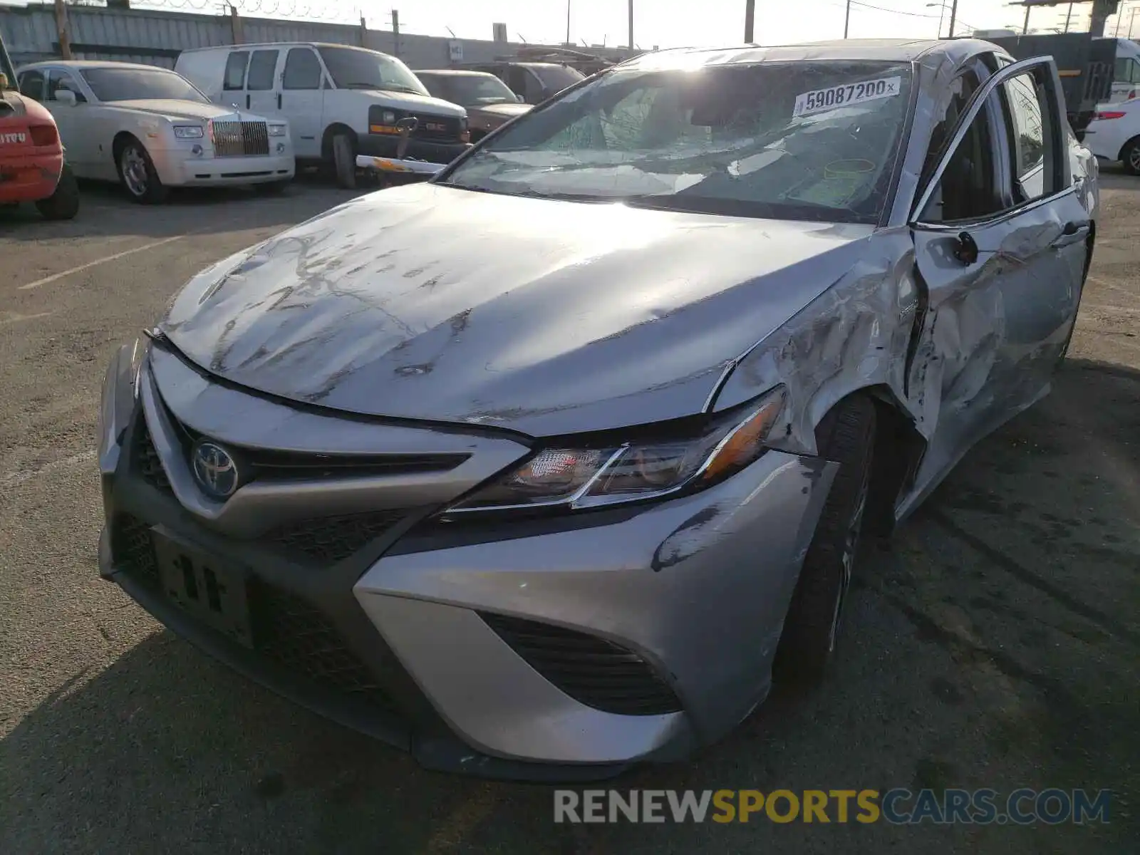 2 Photograph of a damaged car 4T1B21HK2KU012317 TOYOTA CAMRY 2019