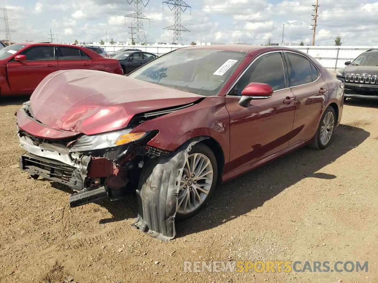 1 Photograph of a damaged car 4T1B21HK2KU511862 TOYOTA CAMRY 2019