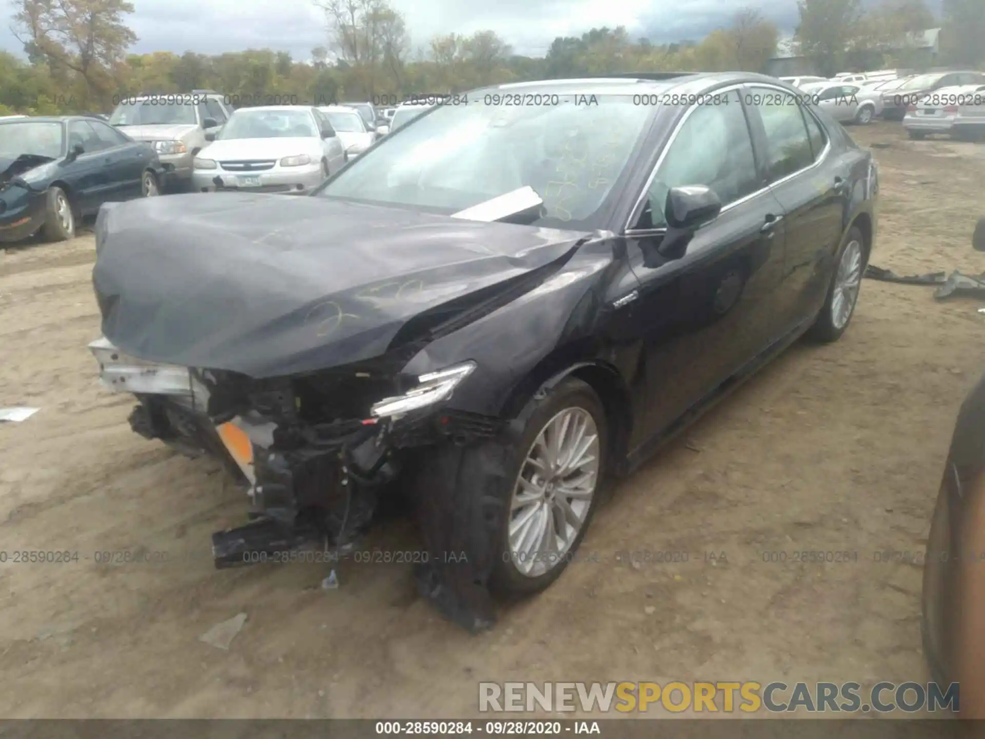 2 Photograph of a damaged car 4T1B21HK3KU011435 TOYOTA CAMRY 2019