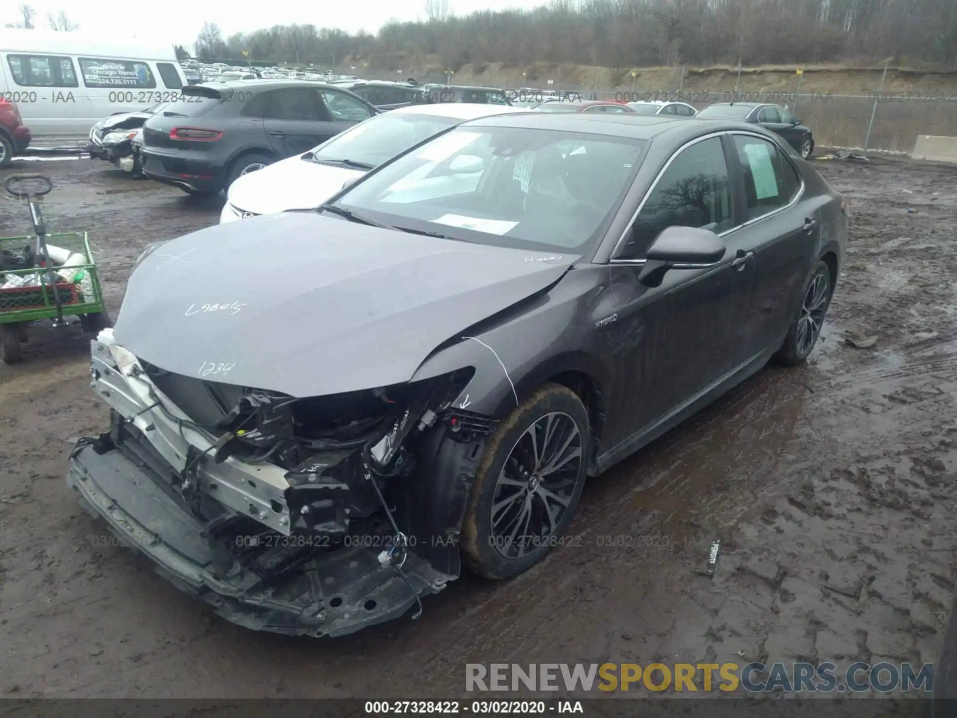 2 Photograph of a damaged car 4T1B21HK5KU516411 TOYOTA CAMRY 2019