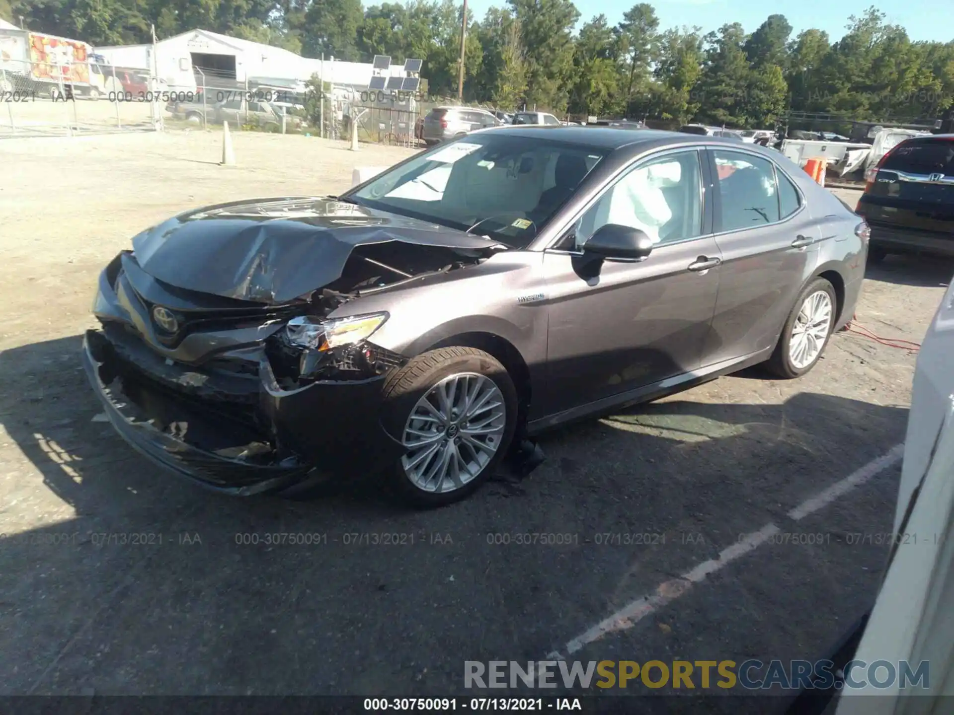 2 Photograph of a damaged car 4T1B21HK6KU514229 TOYOTA CAMRY 2019