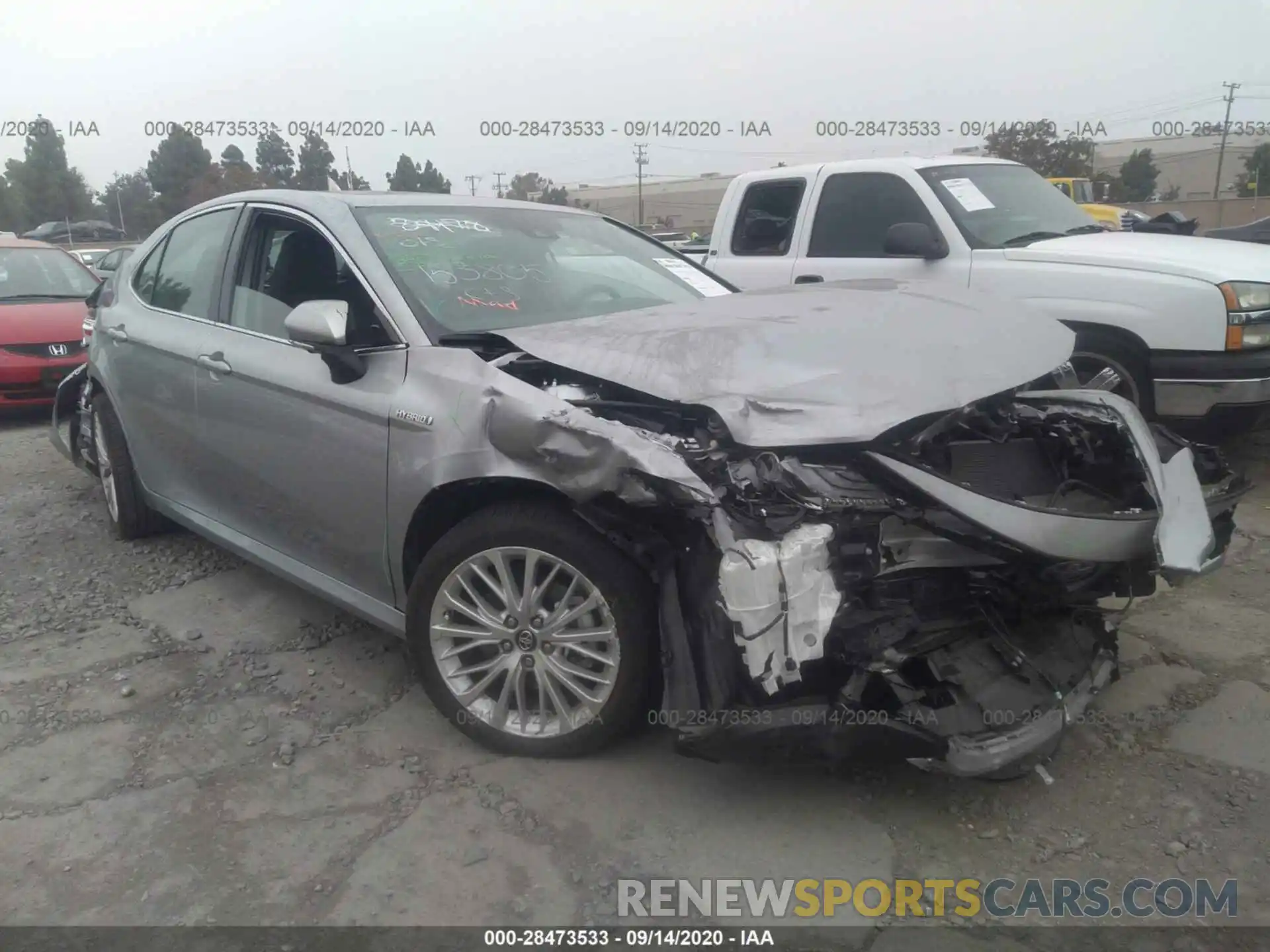 1 Photograph of a damaged car 4T1B21HK7KU012149 TOYOTA CAMRY 2019