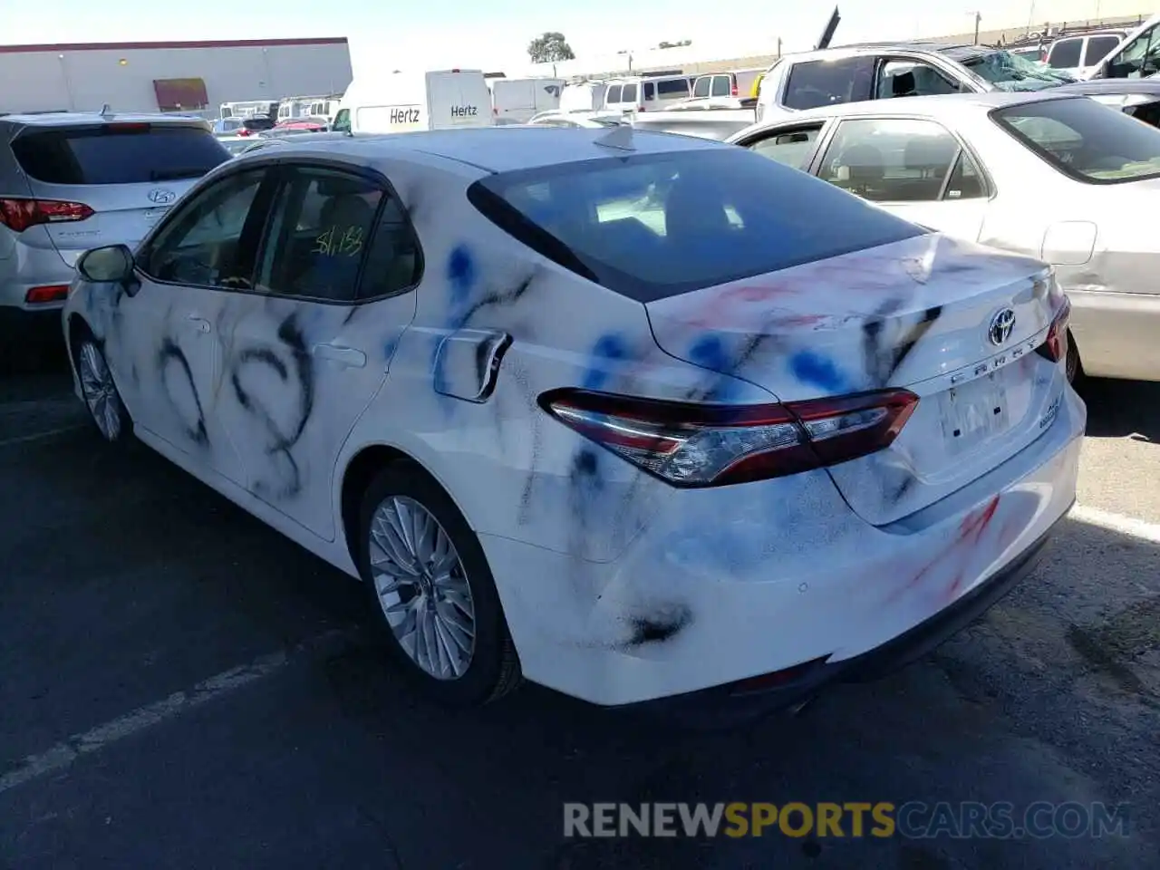 3 Photograph of a damaged car 4T1B21HK8KU010295 TOYOTA CAMRY 2019