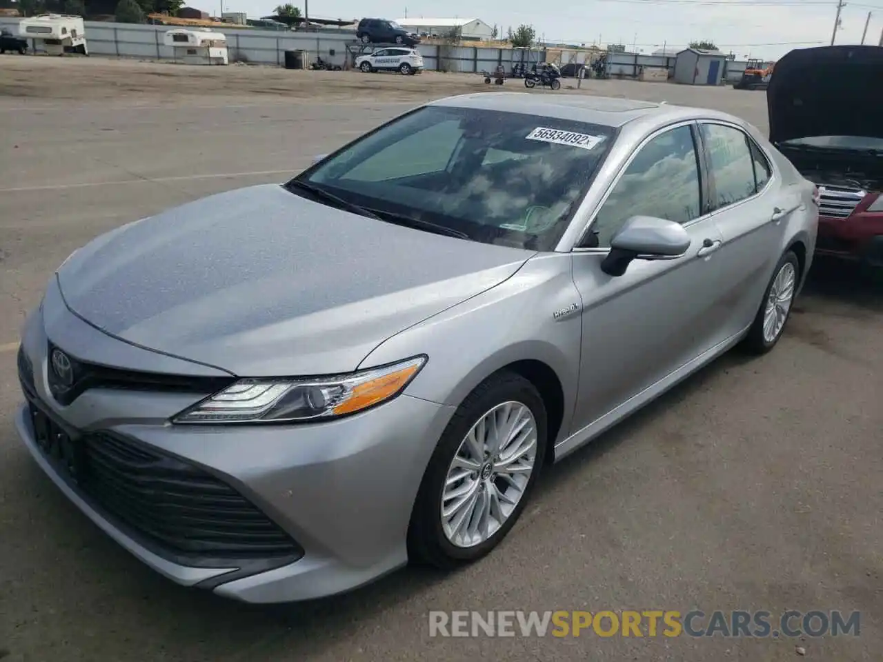 2 Photograph of a damaged car 4T1B21HK8KU521585 TOYOTA CAMRY 2019