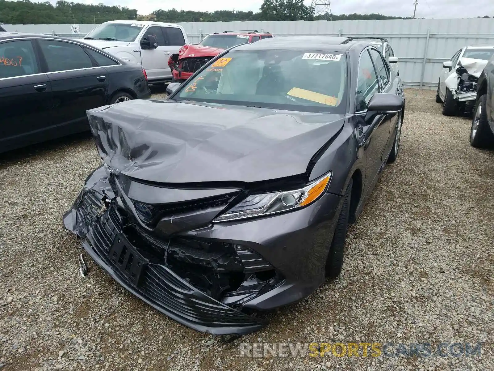 2 Photograph of a damaged car 4T1B21HK9KU011682 TOYOTA CAMRY 2019